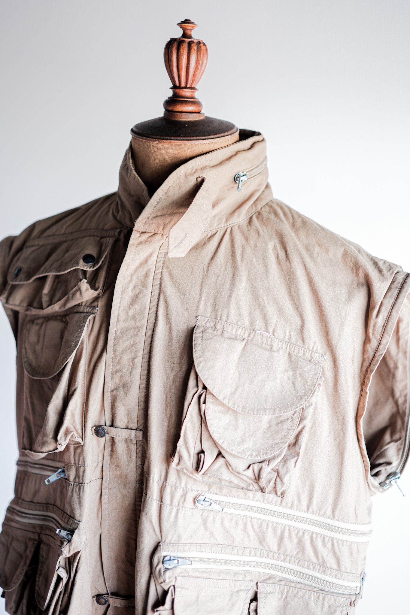 【~90's】Old Renoma Paris Multi Pocket Photographer Vest Size.48/50