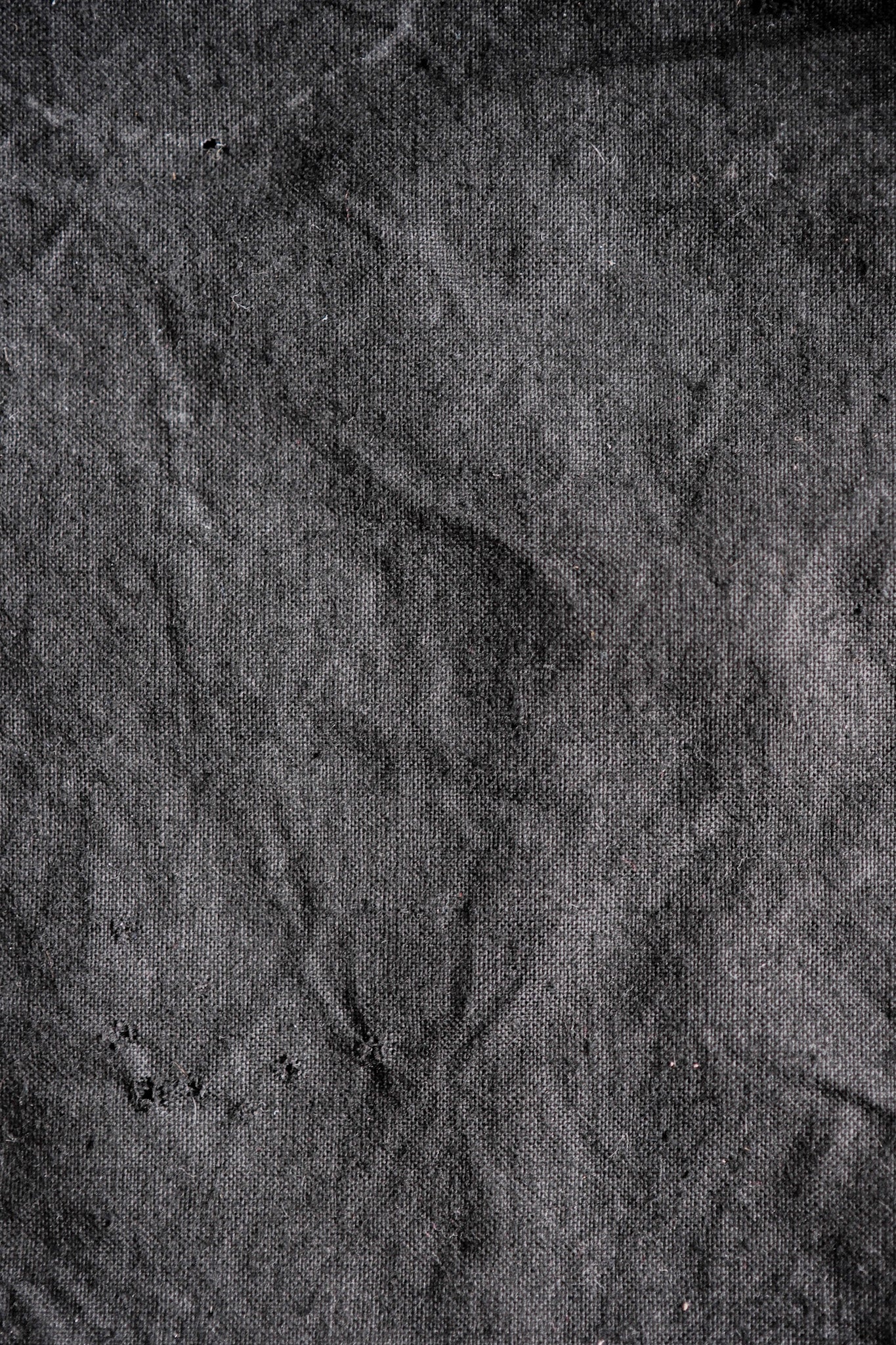 【~30's】French Vintage Gray Wool Hunting Jacket With Chin Strap "Boro"