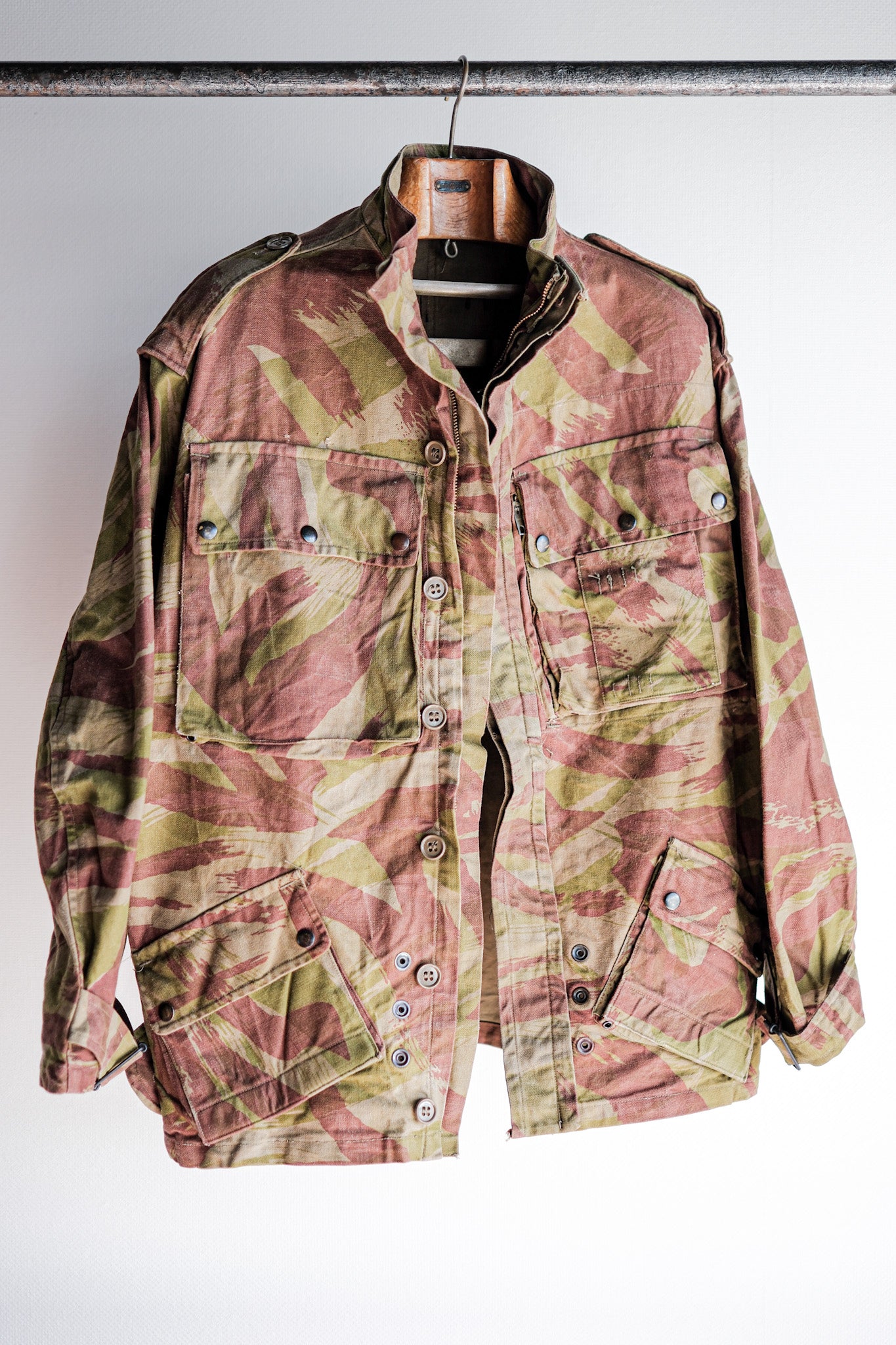 【~50's】French Army TAP47/52 Lizard Camouflage Paratrooper Jacket