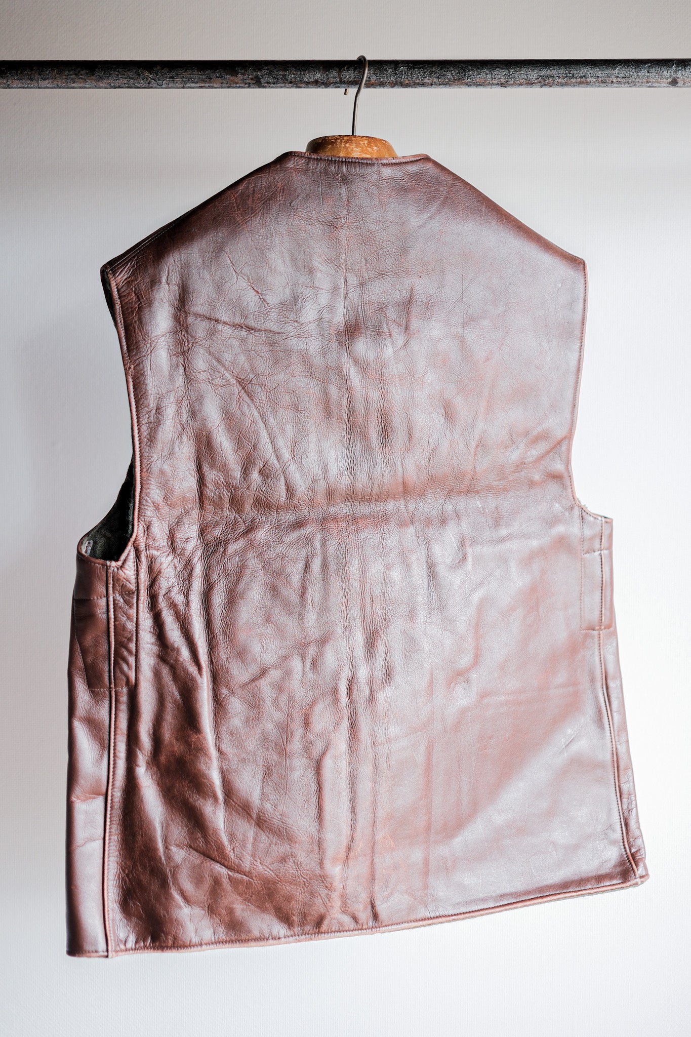 【~50's】Belgium Army Jerkin Leather Vest