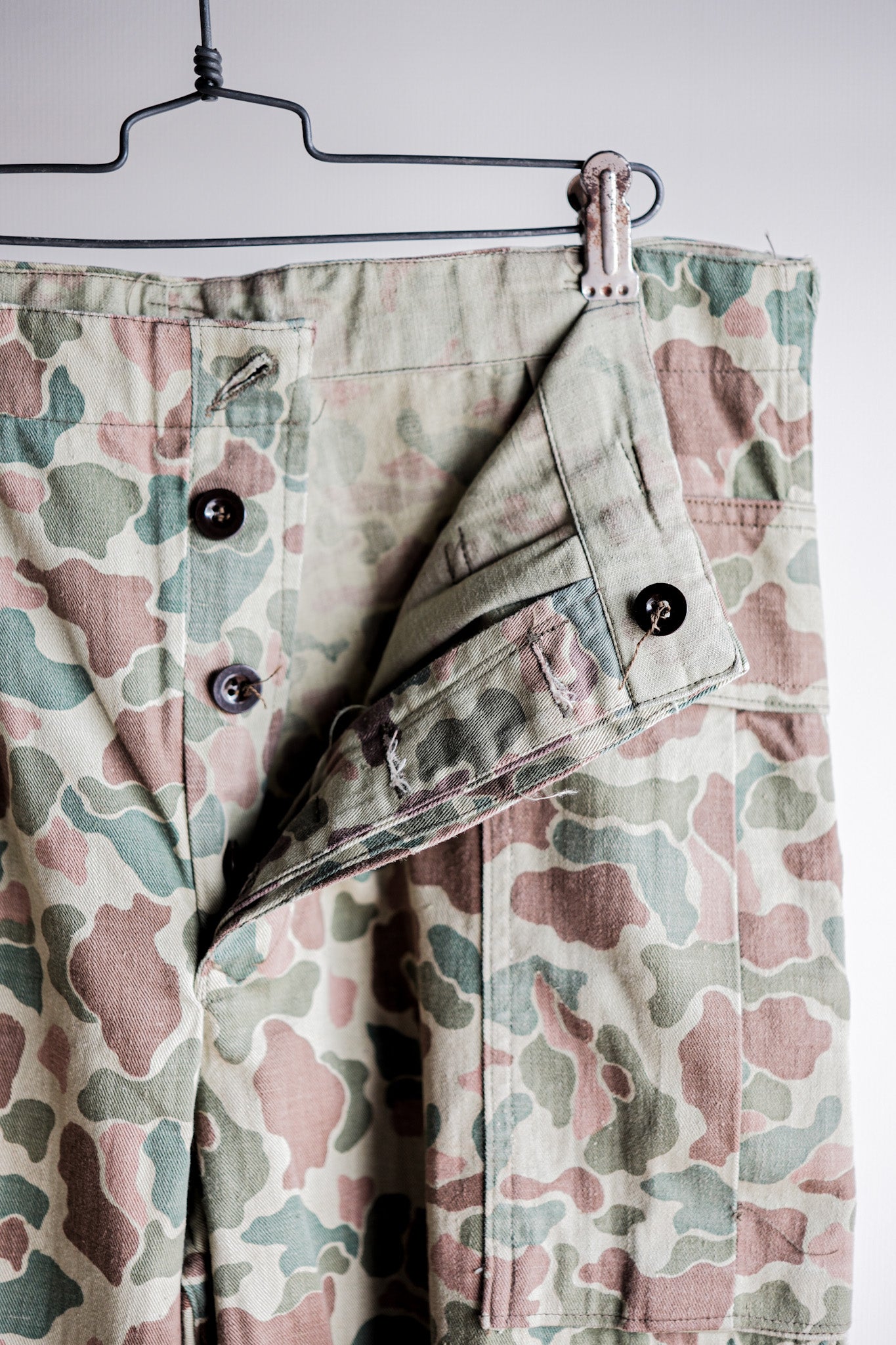 【~50's】Dutch Army Frogskin Camouflage Field Trousers Size.46