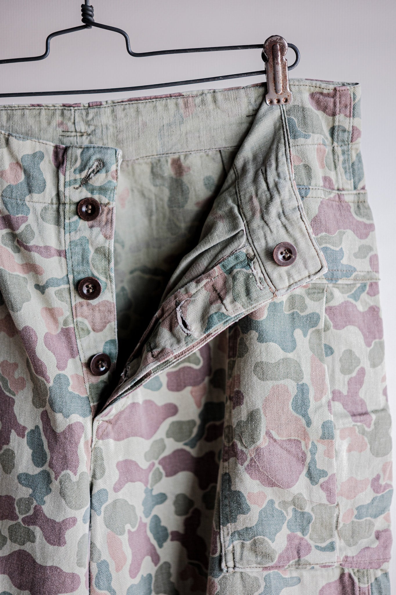 【~50's】Dutch Army Frogskin Camouflage Field Trousers Size.46