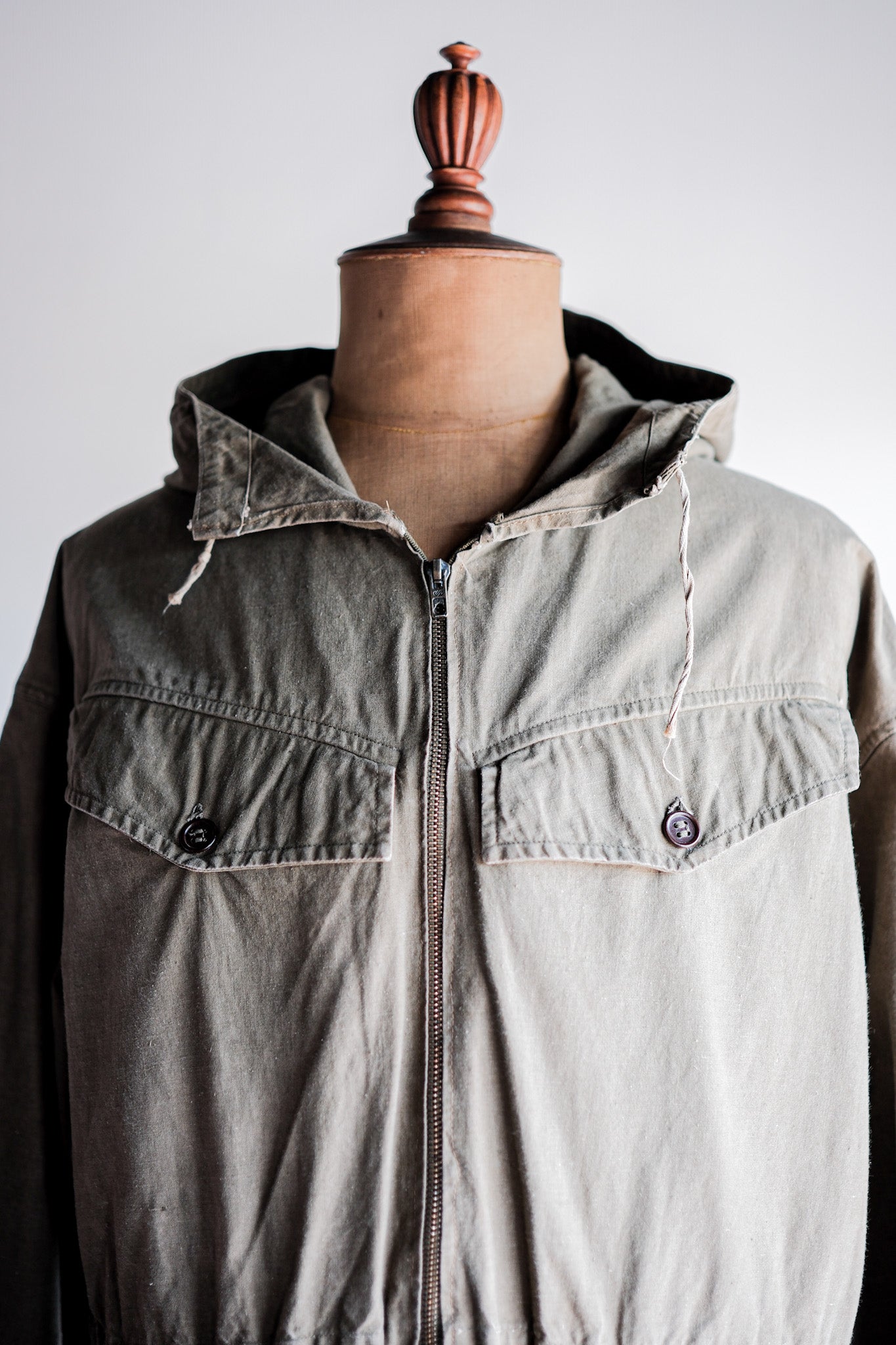 【~60's】French Army Alpine Mountain Smock Parka Size.22 "Modified"