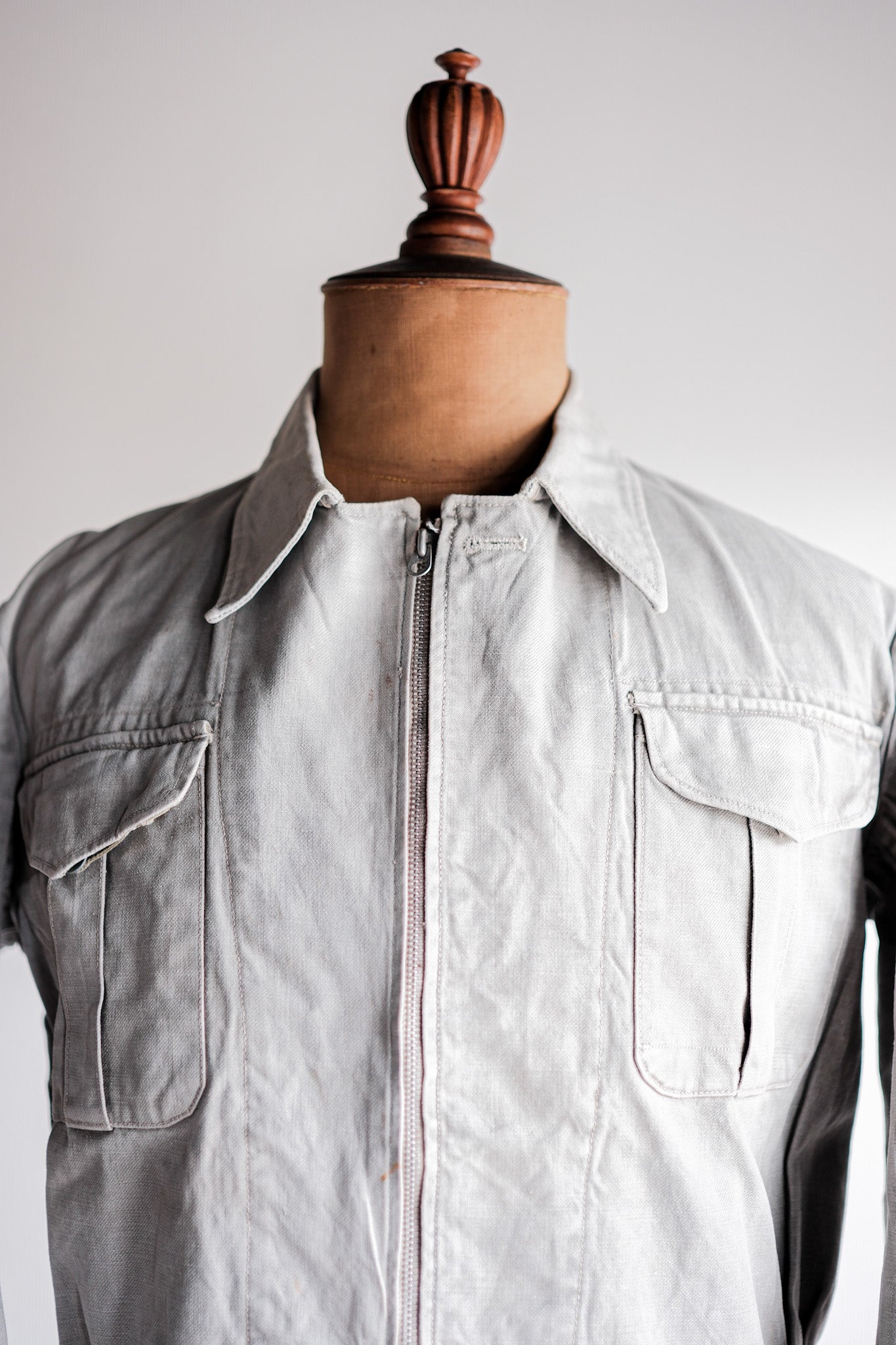 [~ 40) 프랑스 군대 M44 배틀 드레스 재킷 크기 .42 "수정"