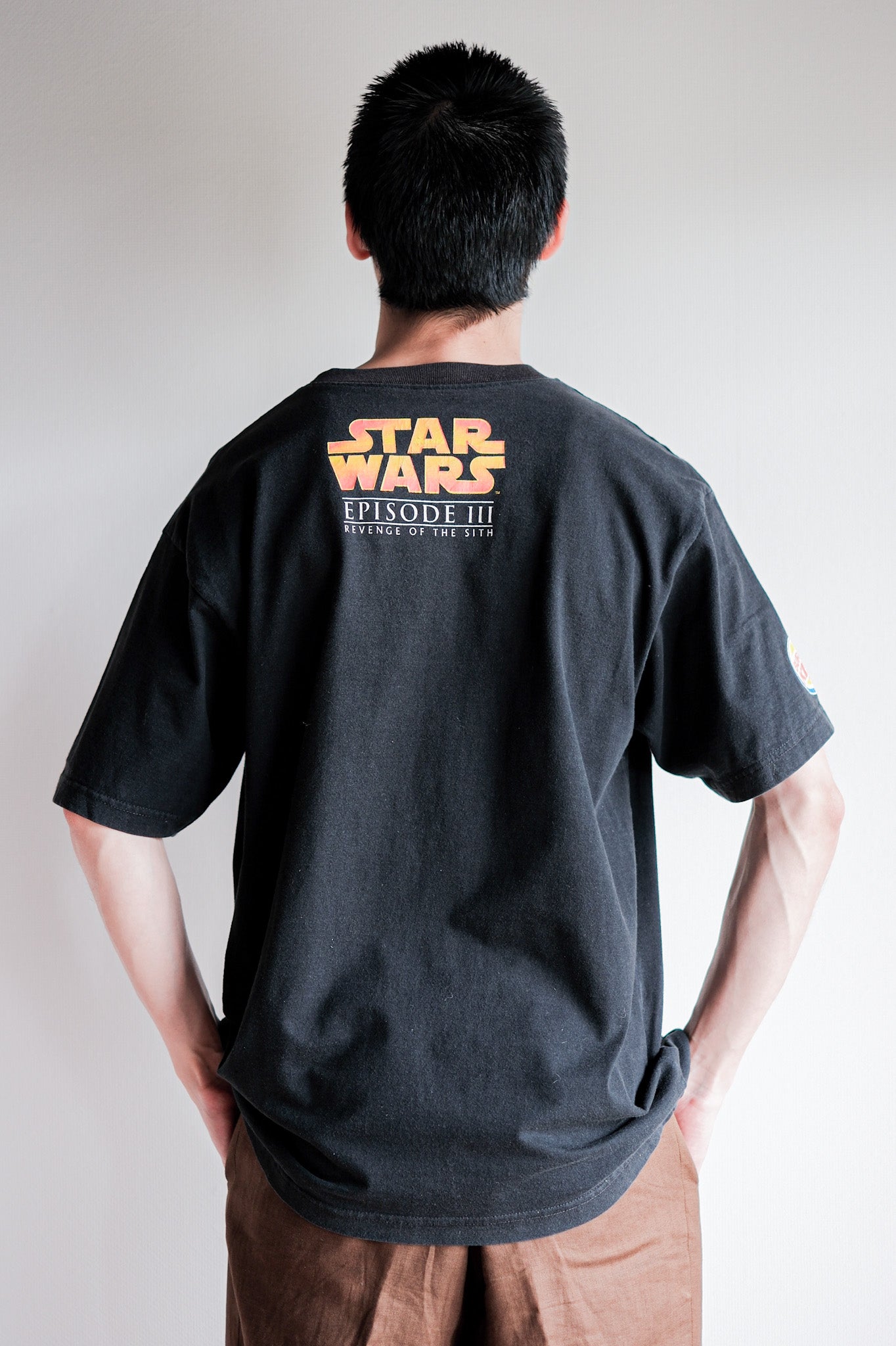 【~00's】Vintage Movie Print T-shirt Size.L "Star Wars Episode III × BURGER KING"