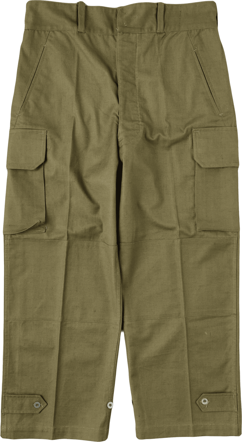 【~40's】French Army M47 Field Trousers With 3 Top Buttons Size.100XC "1st Type" "Dead Stock"