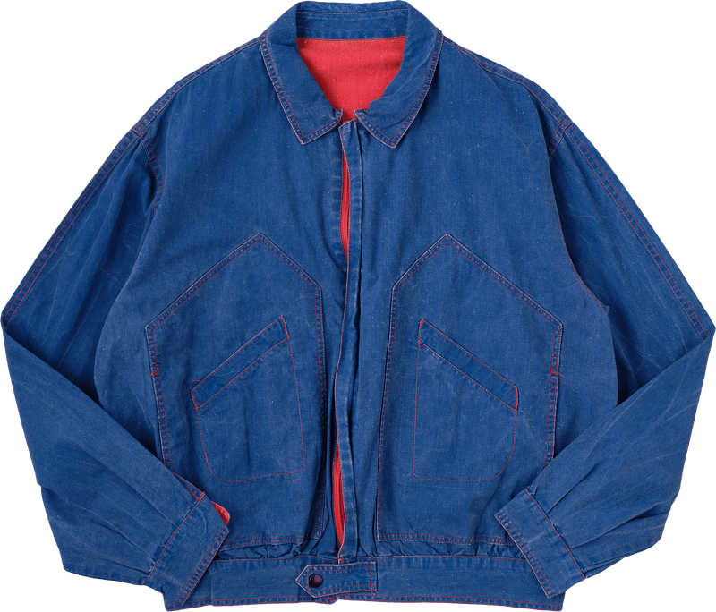 【~80's】Italian Vintage Tela Stella Type Cotton Polyester Jacket