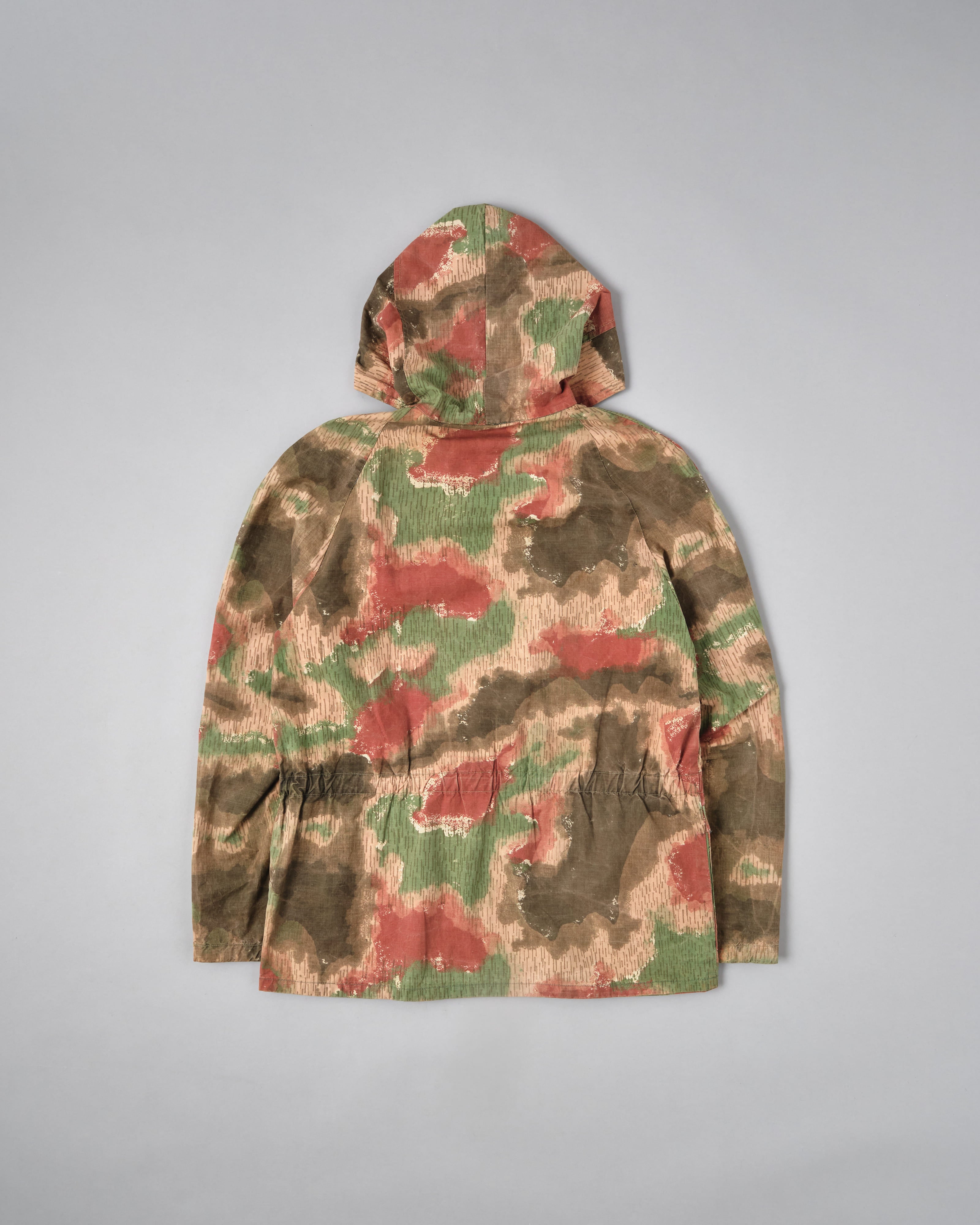 【~60's】Czechoslovakian Army Sumpfmuster Pattern Camouflage Raglan Sleeve Zip Up Hooded Jacket "Localmade"