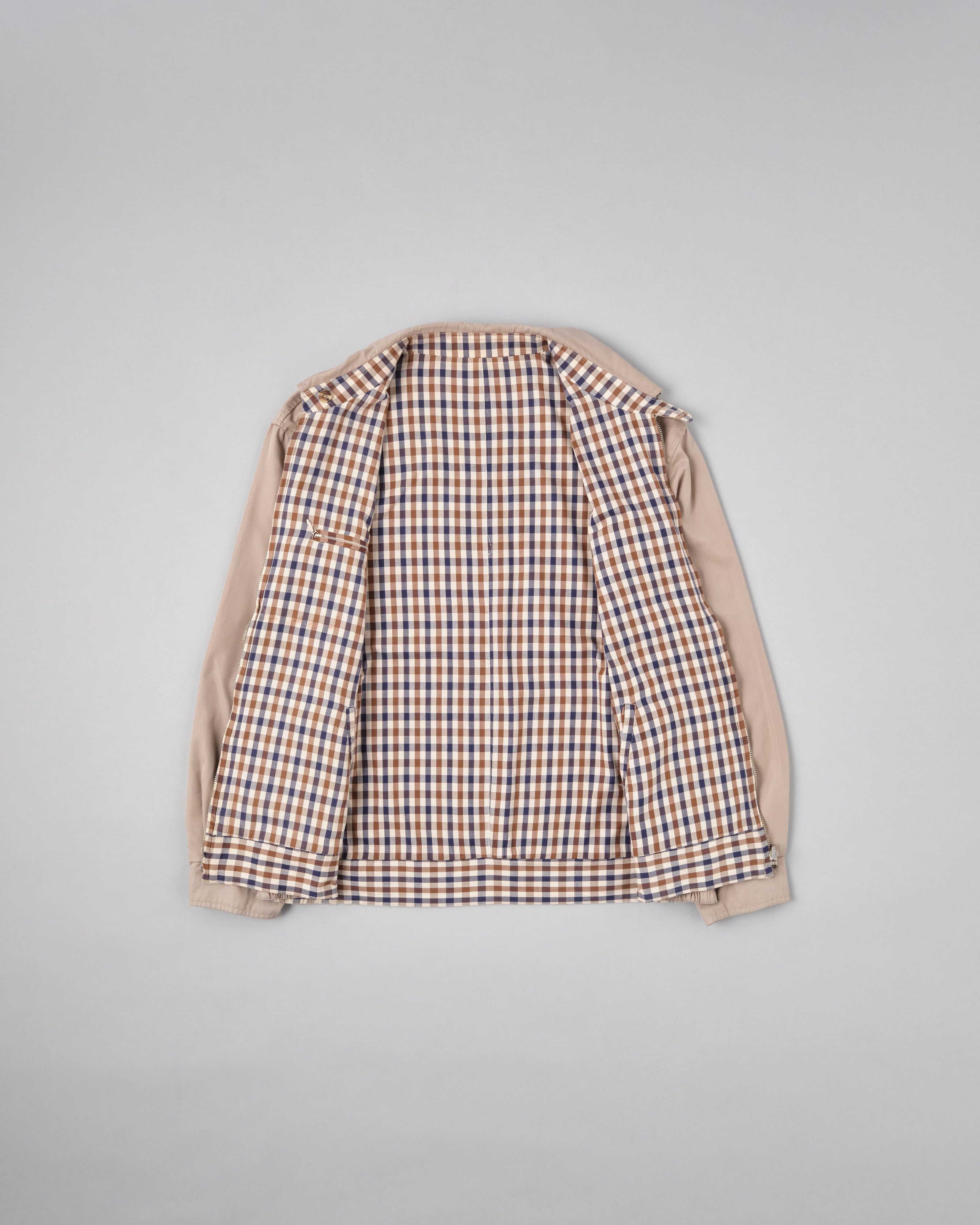 【~00's】Old Aquascutum Club Check Reversible Harrington Jacket Size.M