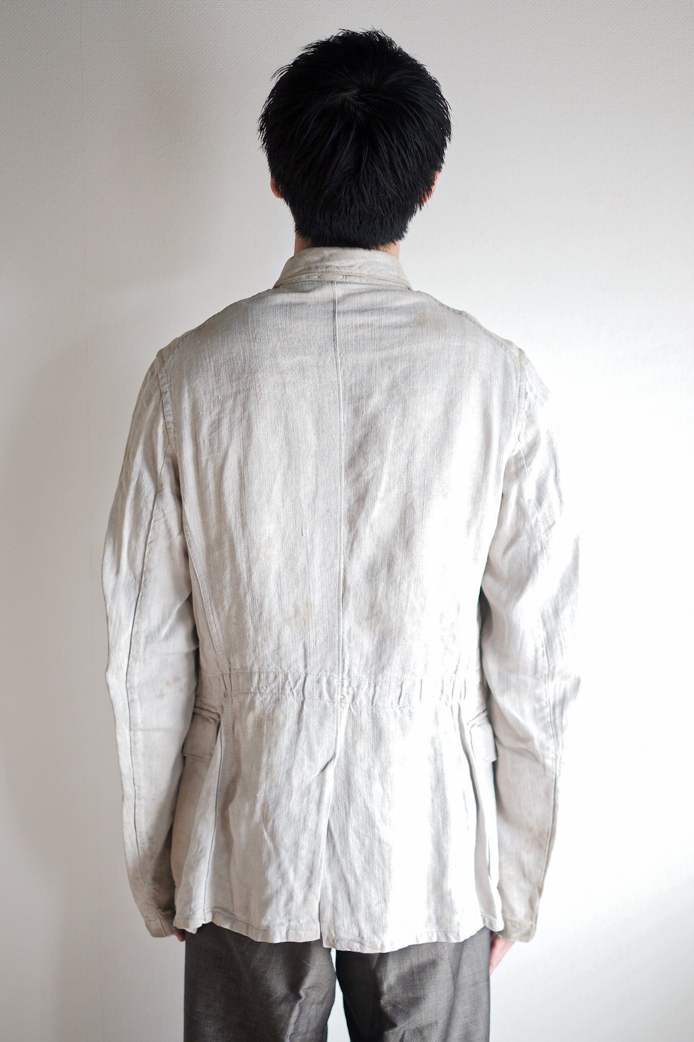 【~30's】WW2 German Army Drillich HBT Linen Jacket