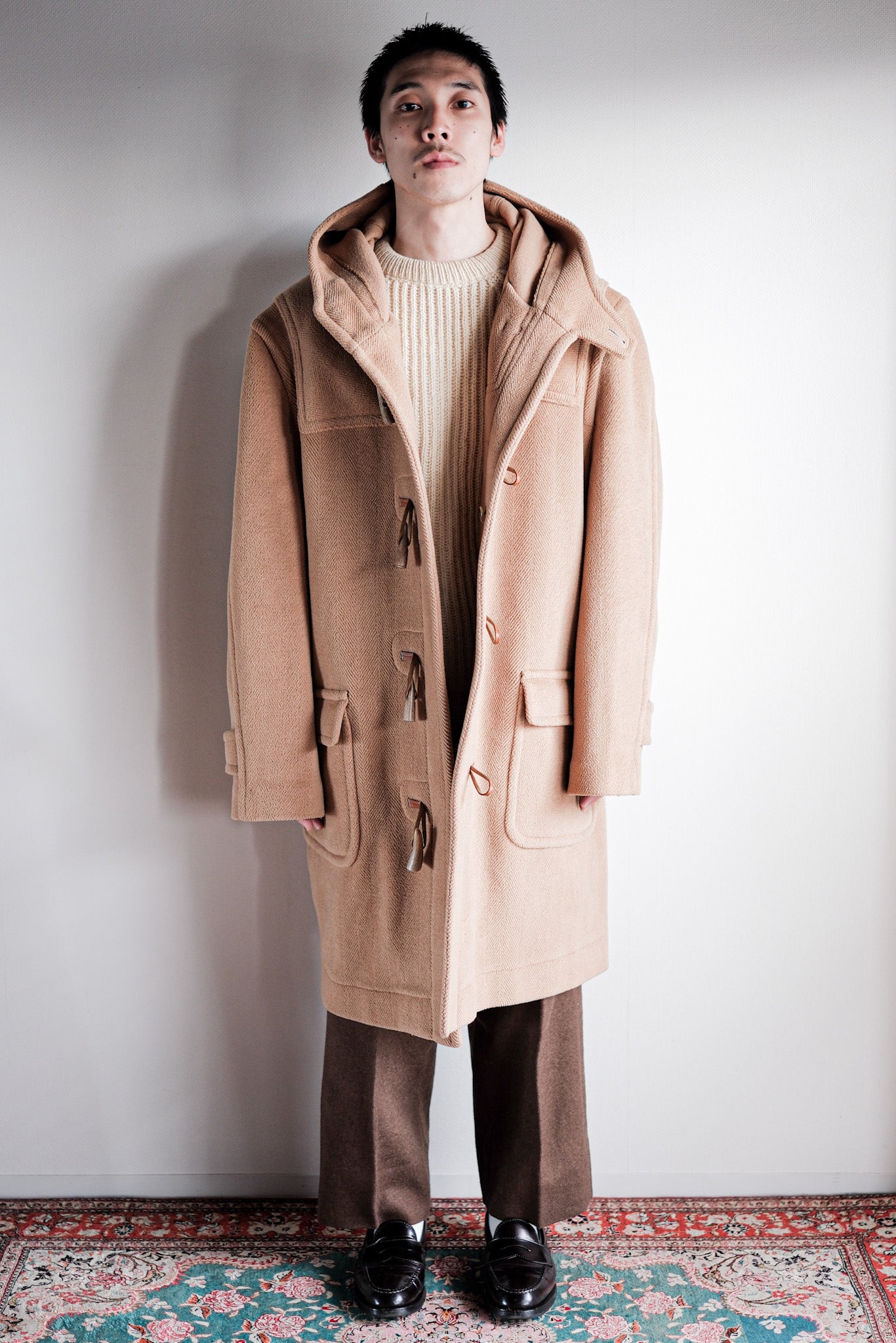 【~90's】Old INVERTERE Wool Duffle Coat "Moorbrook"