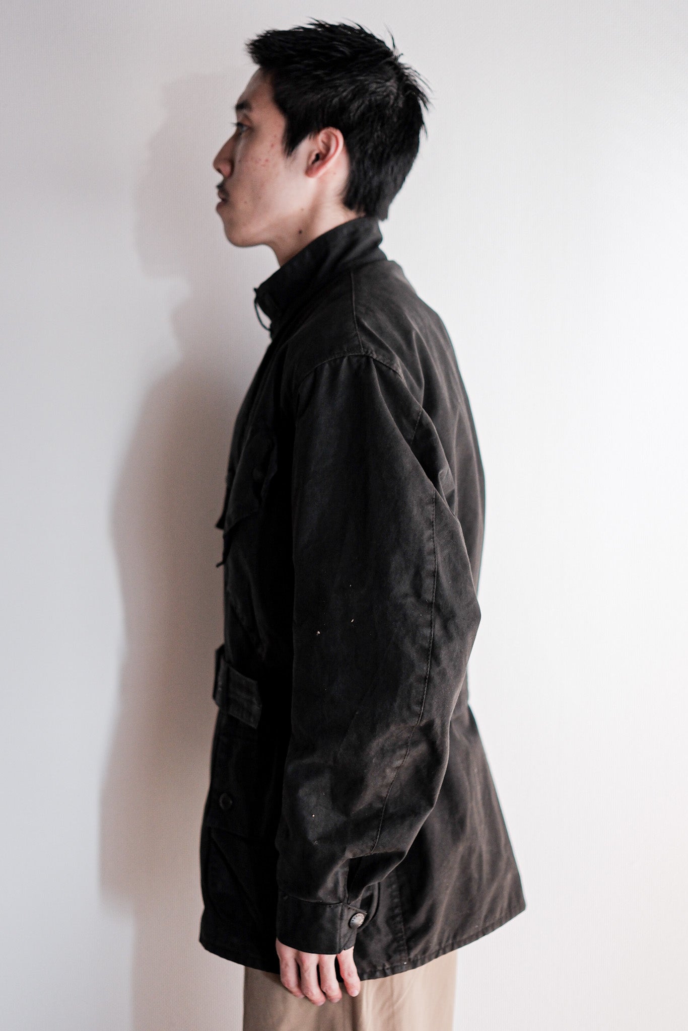 【~80's】Vintage Barbour "INTERNATIONAL SUIT" With Liner 2 Crest Size.40