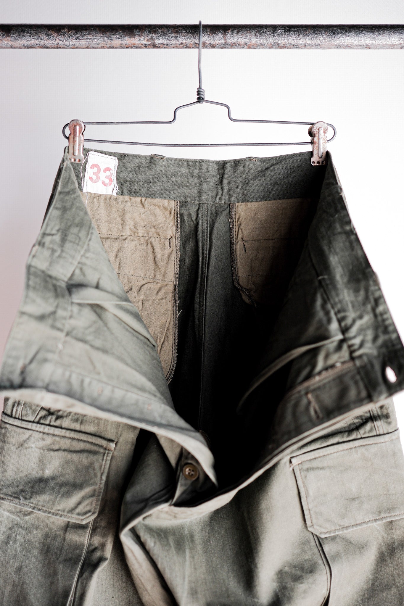 【~60's】French Army M47 Field Trousers Size.33 "Dead Stock"