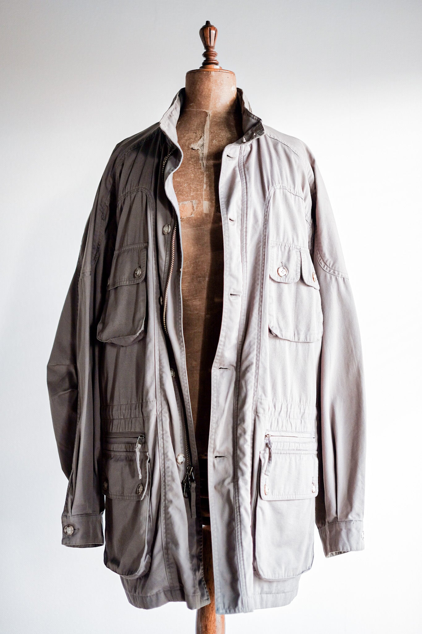 【~90's】Willis&Geiger Bush Poplin Safari Jacket Size.L-TALL