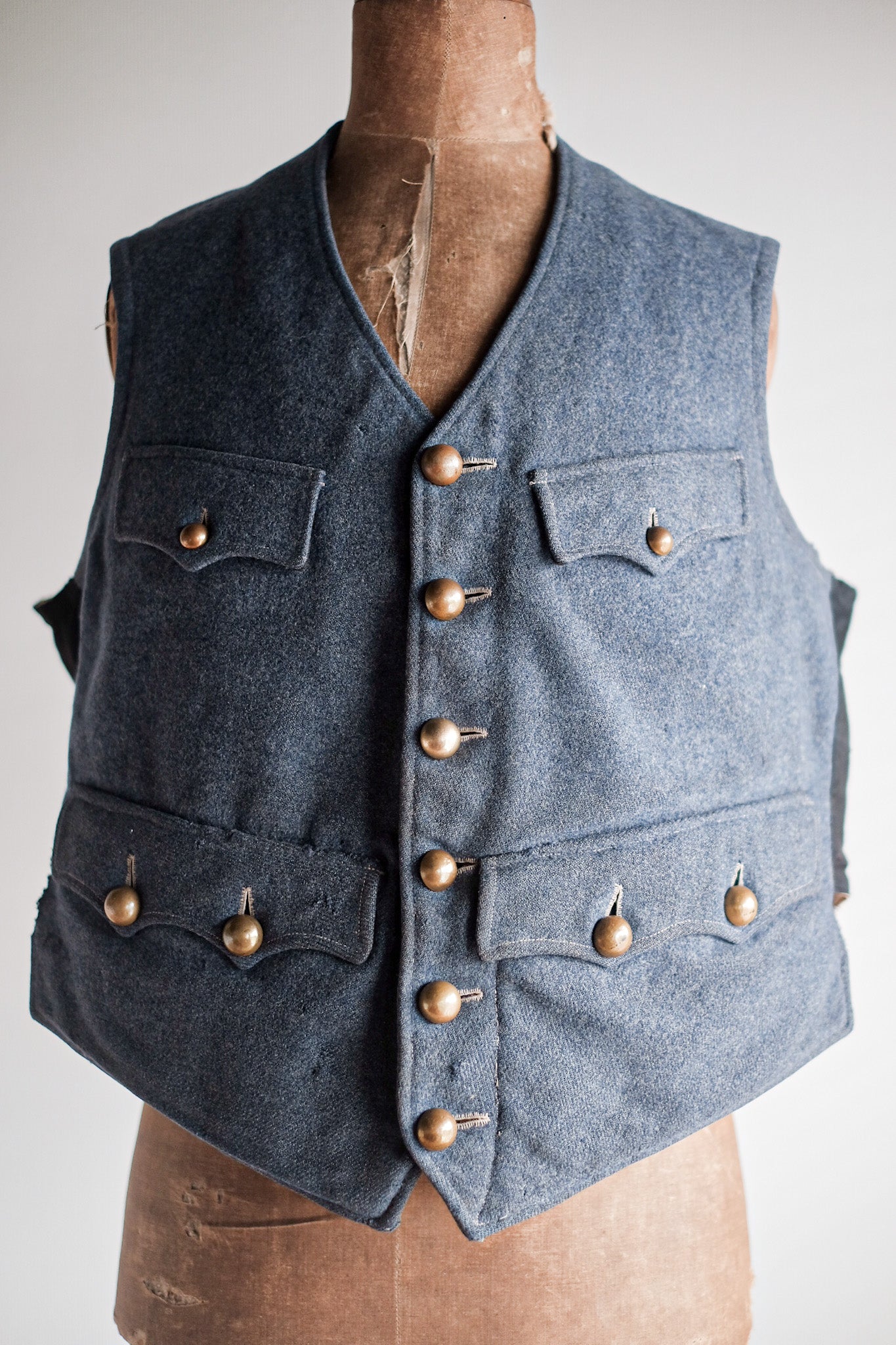 【~10's】WW1 French Army Wool Gilet