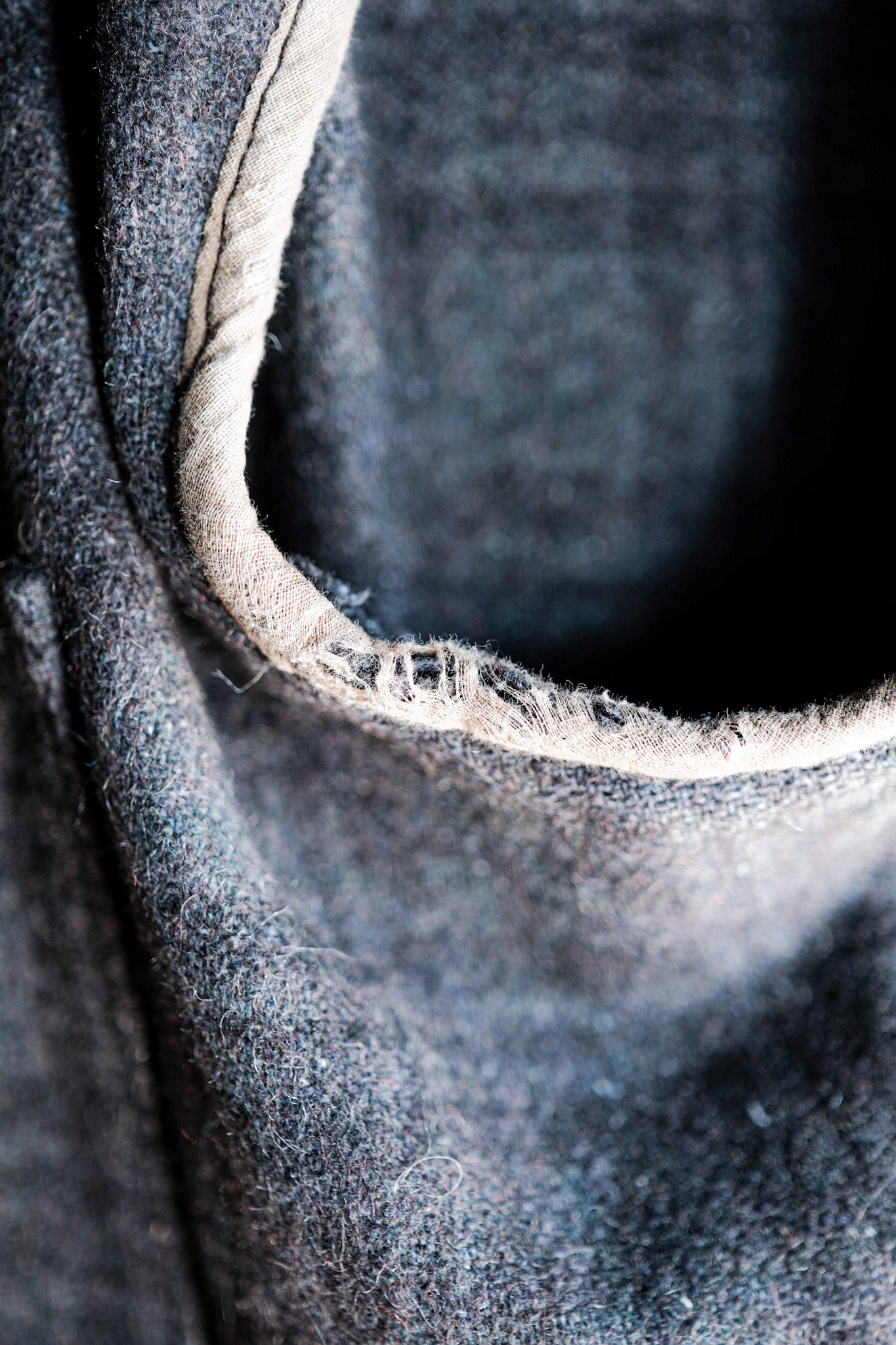 【~50's】French Vintage Gray Wool Checked Work Jacket