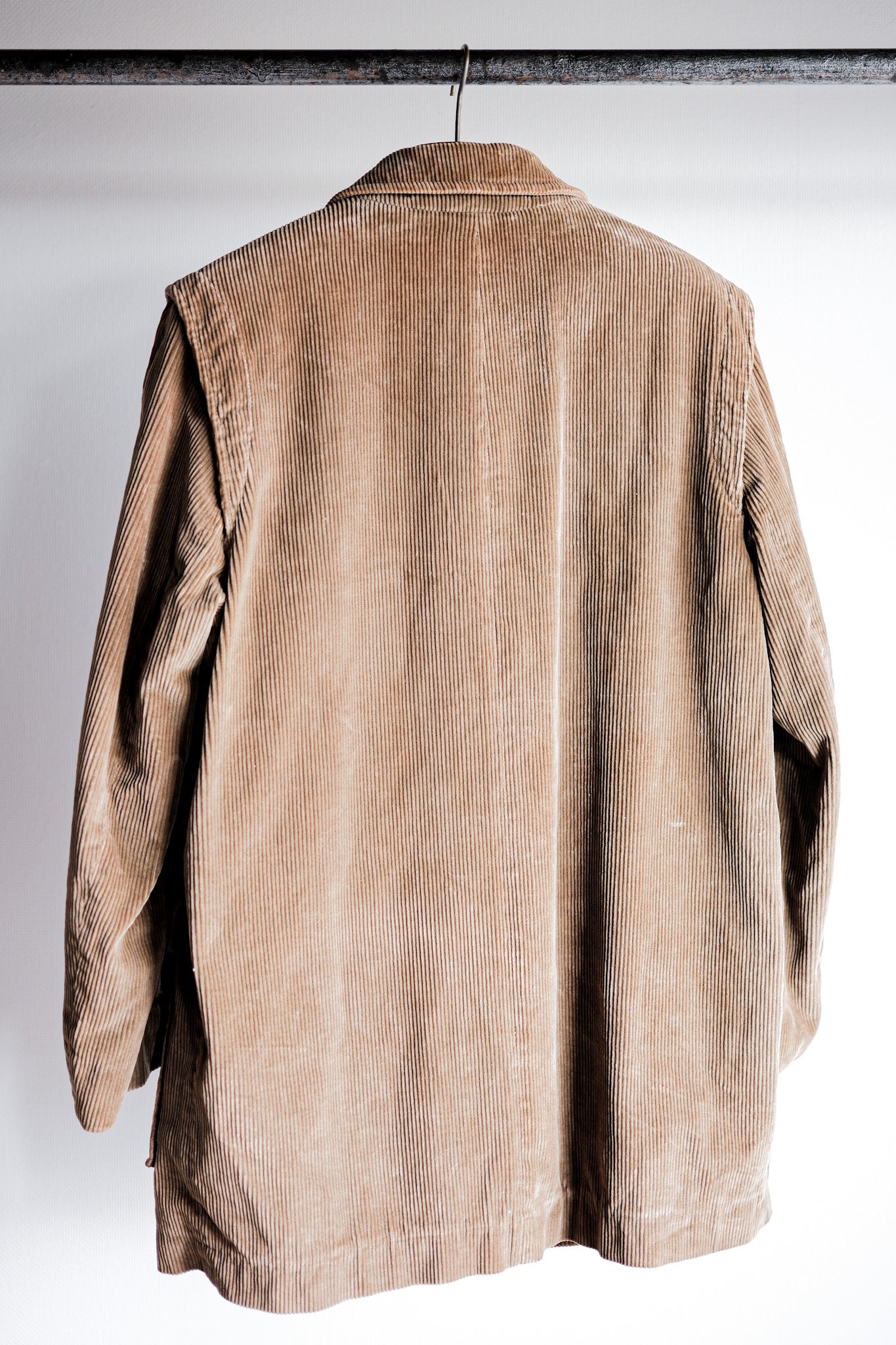 【~80's】Old INVERTERE Brown Corduroy Jacket With Chin Strap