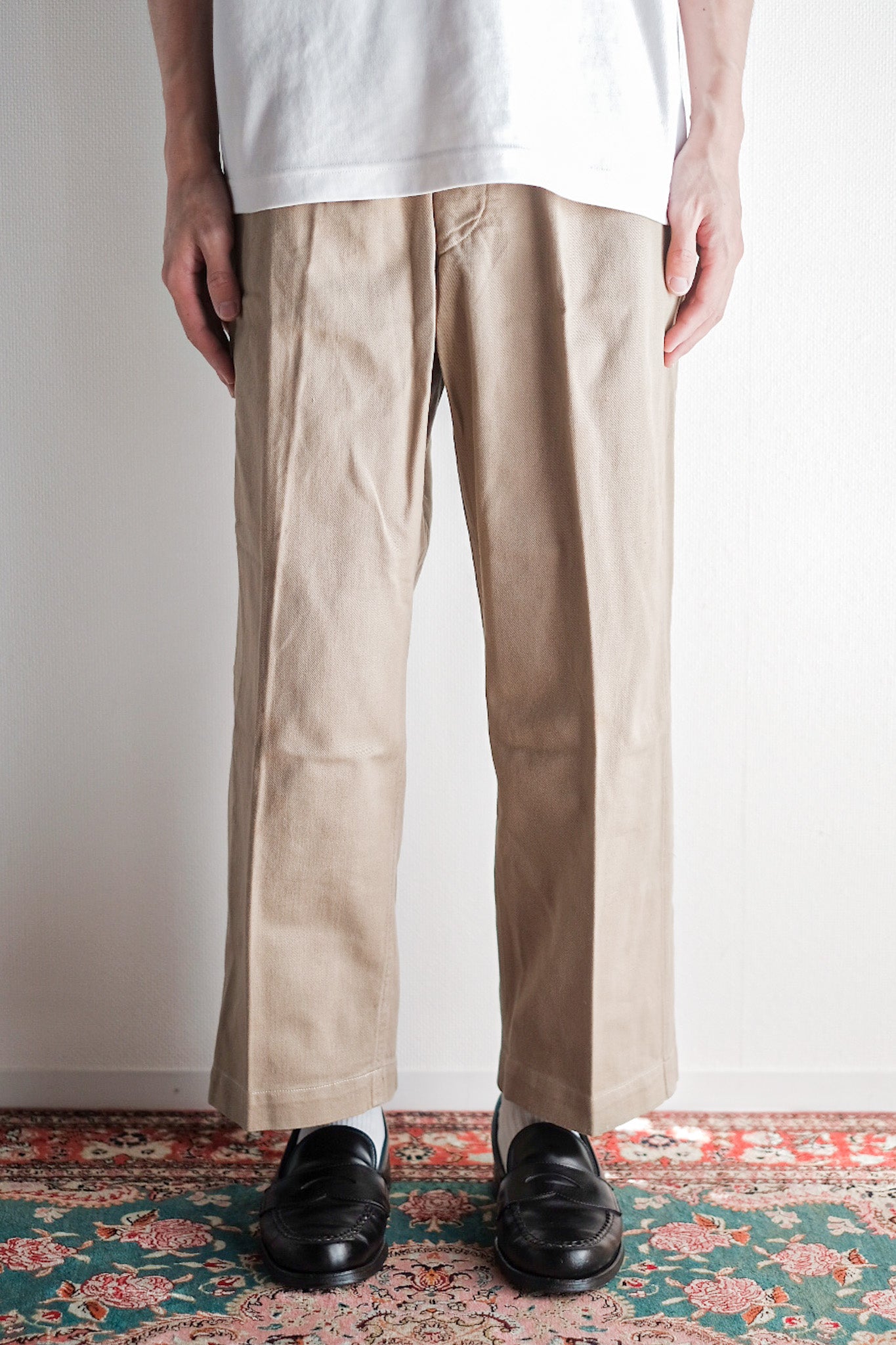 【~60's】French Army M52 Chino Trousers Size.11
