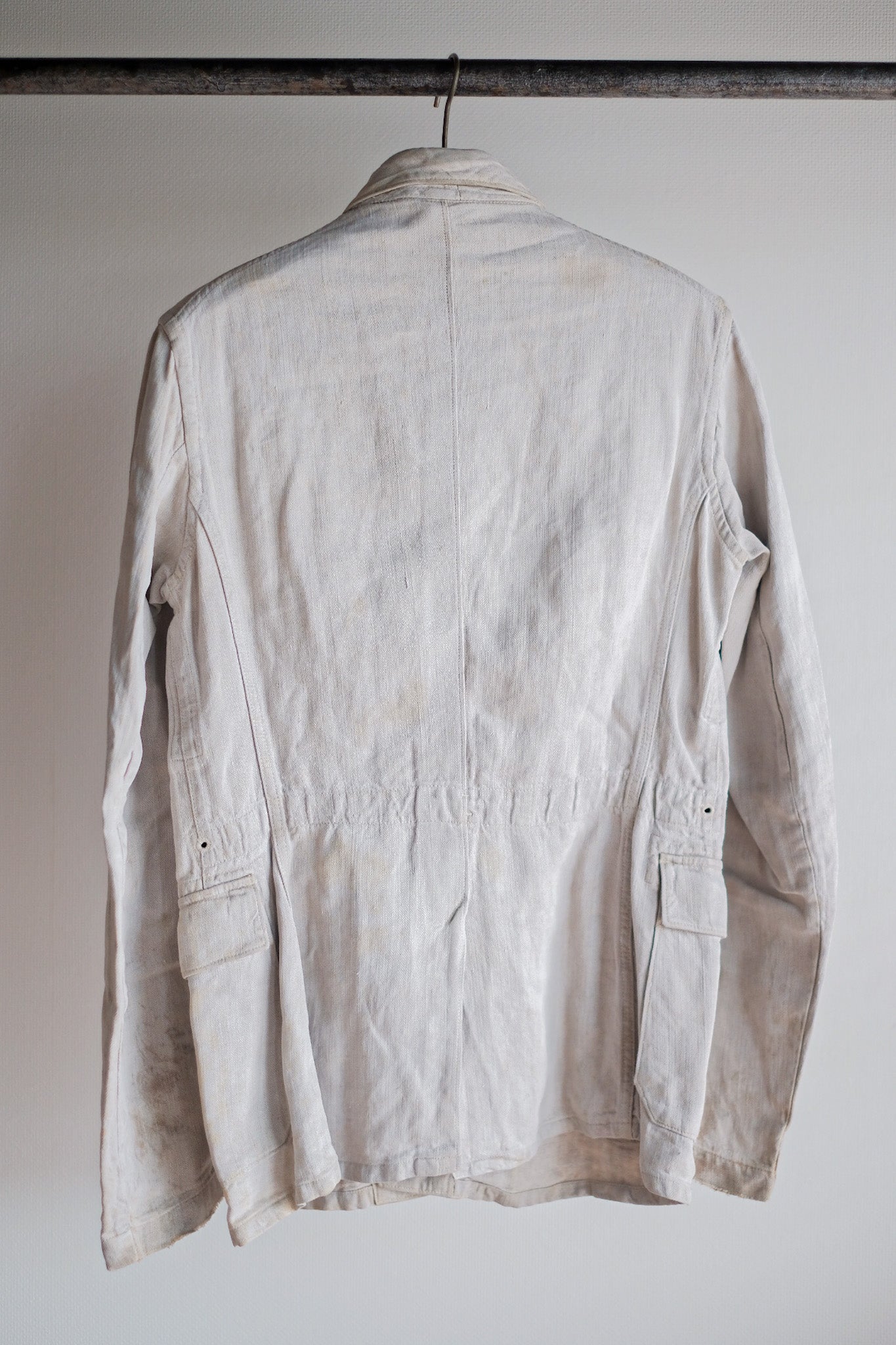 【~30's】WW2 German Army Drillich HBT Linen Jacket