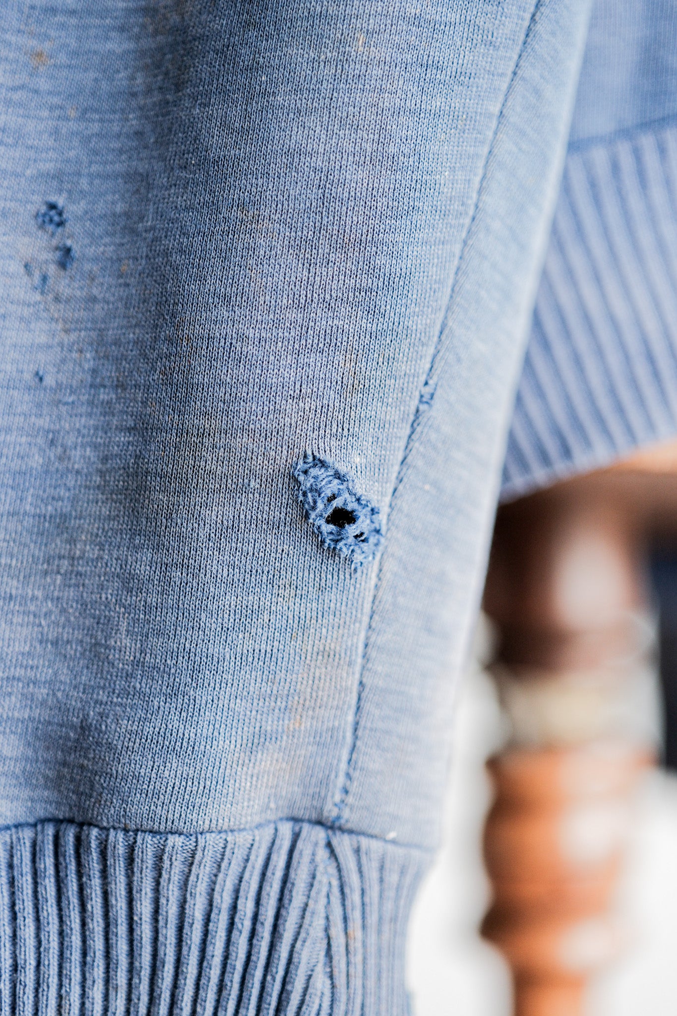 【~60's】French Vintage Full Zip Cotton Sweatshirt