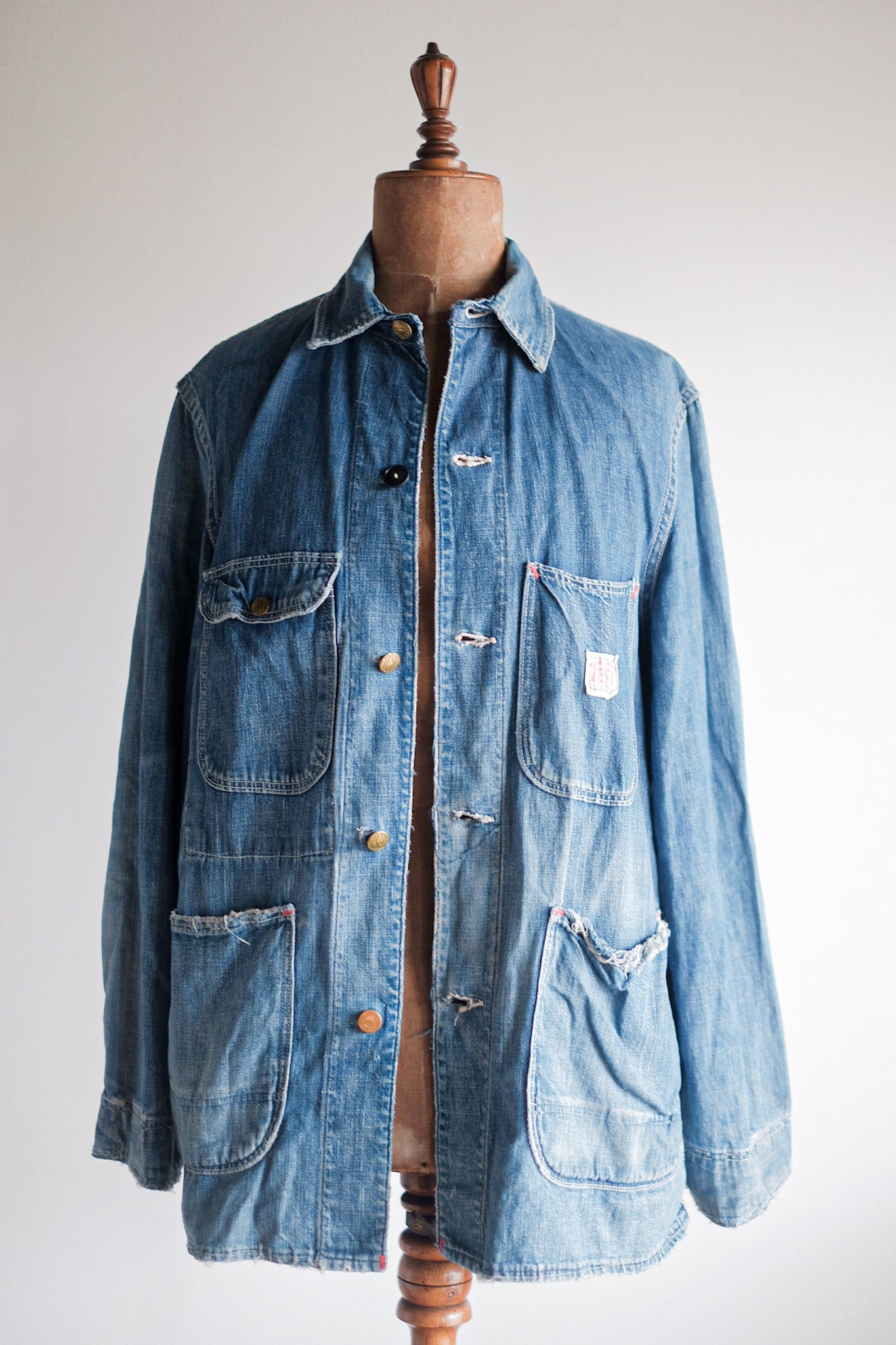 【~40's】American Vintage Denim Coverall "TEST by Rice-Stix"