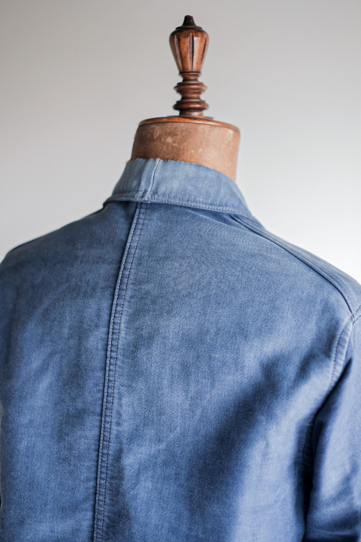 【~40's】French Vintage Blue Moleskin Work Jacket