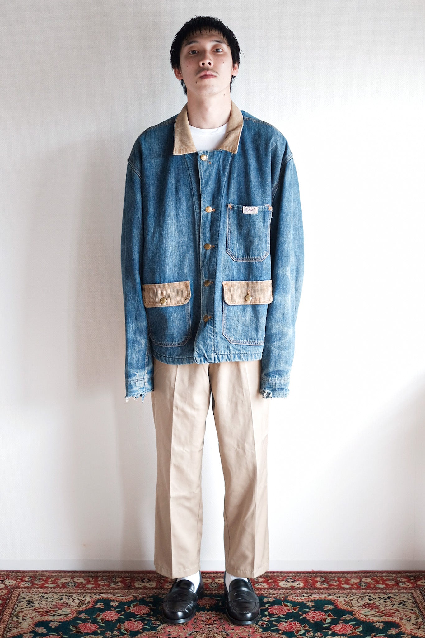 【~40's】American Vintage Denim Coverall With Blanket "BIG SMITH"