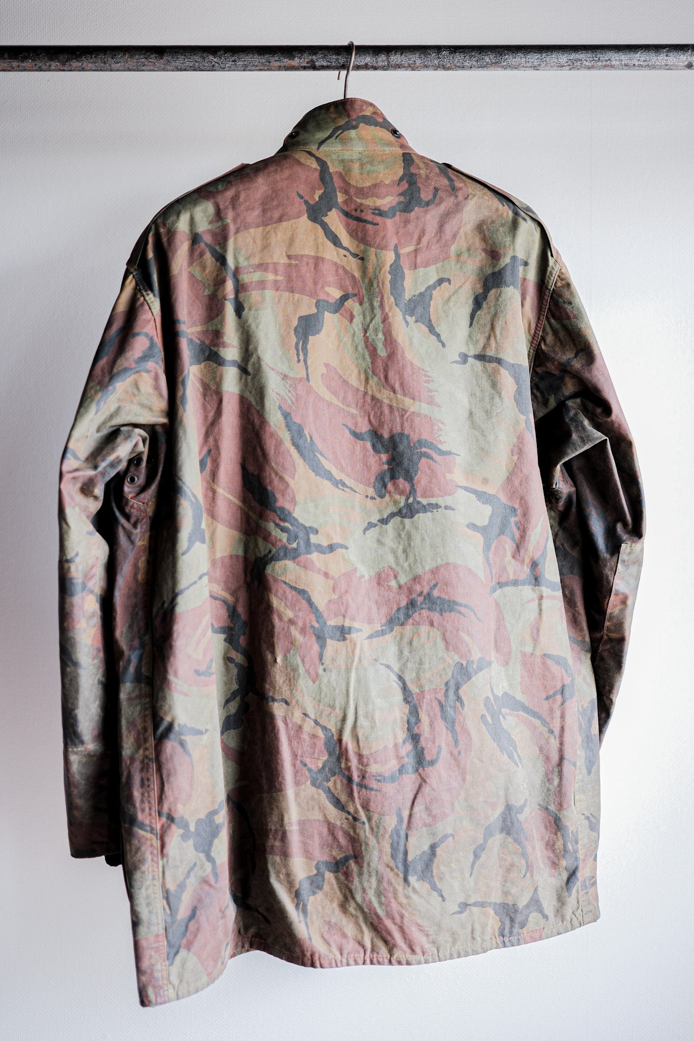 【~80's】Vintage Barbour DPM Camouflage Waxed Jacket “THE MILITARY" “2nd Model” 2 Crest Size.42