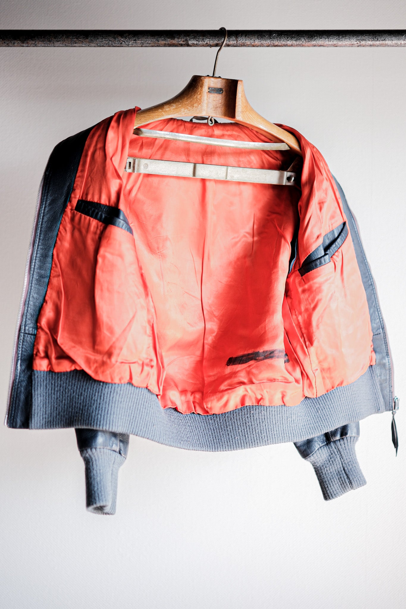 【~60’s】West German Air Force Type Pilot Leather Jacket “Early Type”