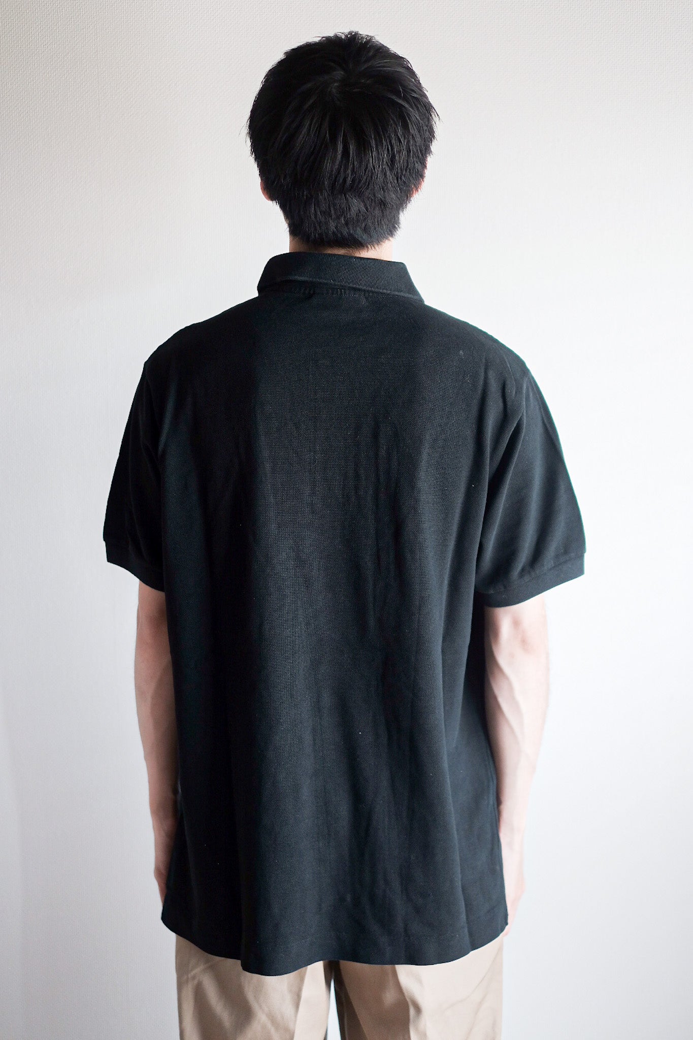 【~80's】CHEMISE LACOSTE S/S Polo Shirt Size.5 "Black"