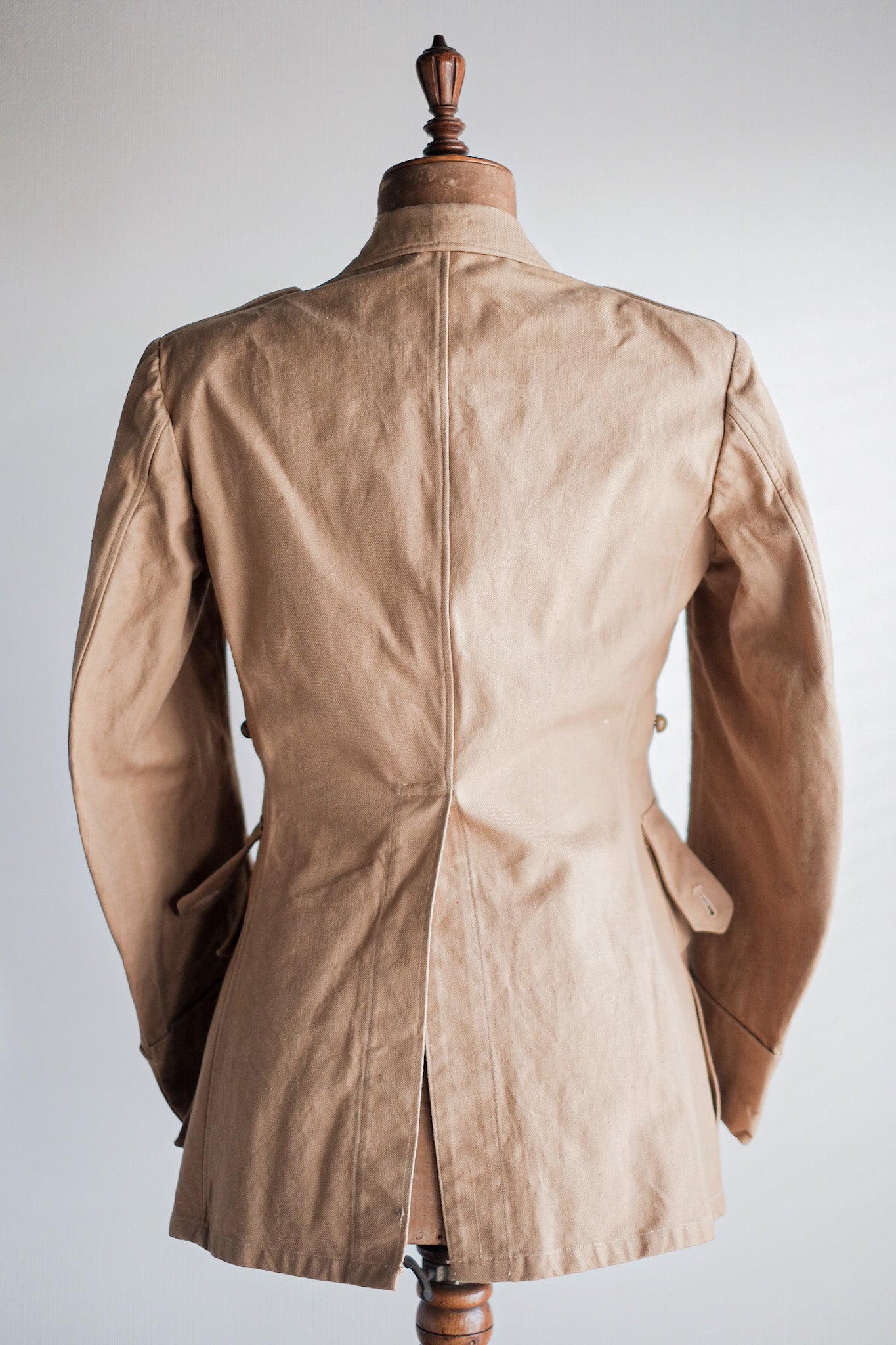 【~50's】French Vintage Cotton Linen Chino Jacket "Garally Lafayette" "Dead Stock"