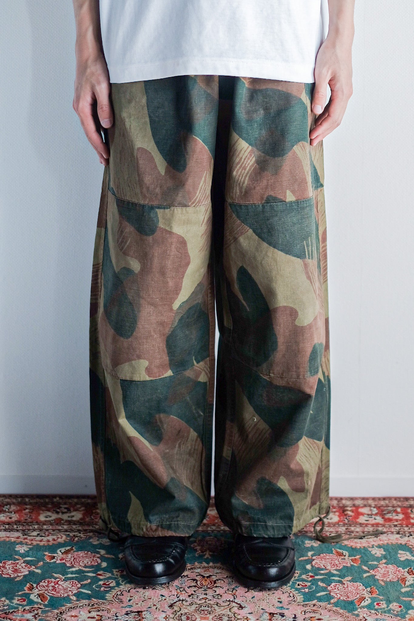 【~50's】Belgium Army Brushstroke Camo Airborne Pant Size.7