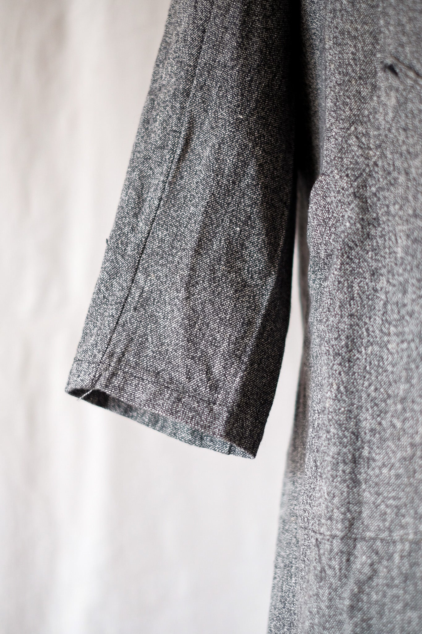 【~40's】French Vintage Black Chambray Work Coat
