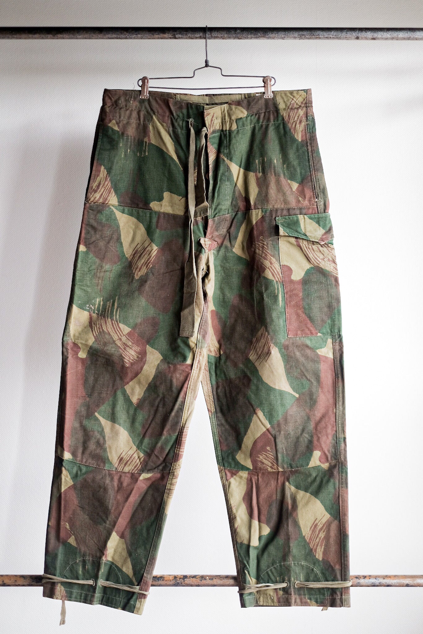 【~50's】Belgium Army Brushstroke Camo Airborne Pant Size.3