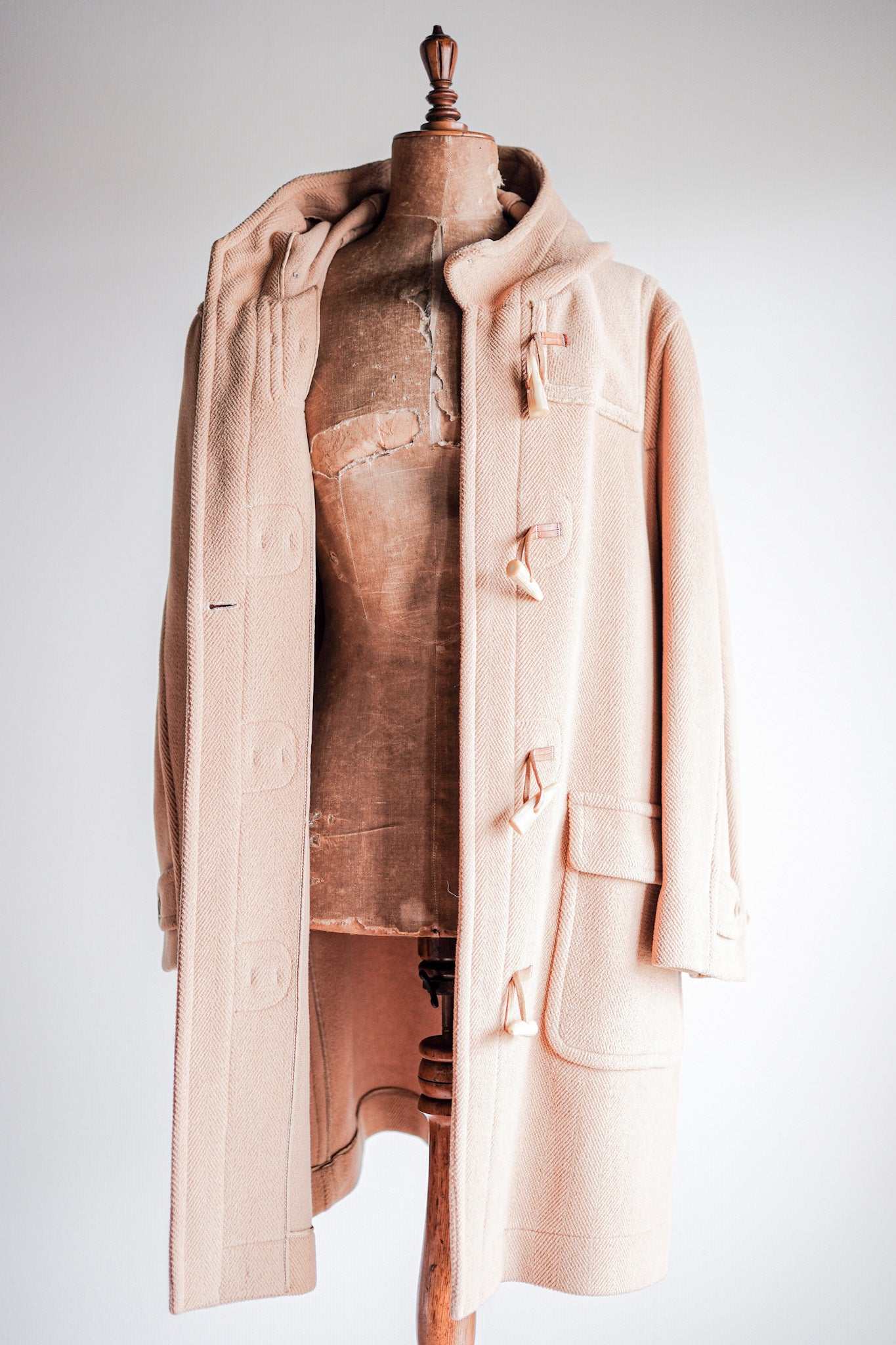【~90's】Old INVERTERE Wool Duffle Coat "Moorbrook"