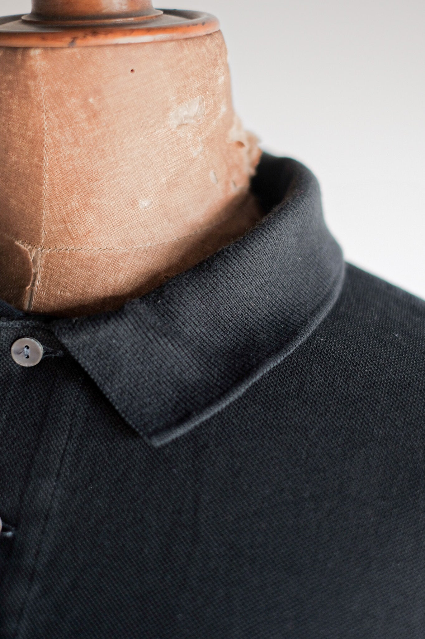 【~80's】CHEMISE LACOSTE S/S Polo Shirt Size.5 "Black"