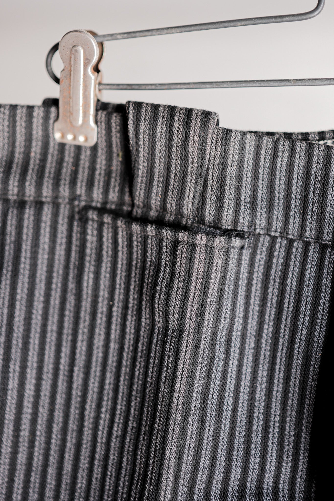 【~50's】French Vintage Cotton Striped Work Pants "Dead Stock"
