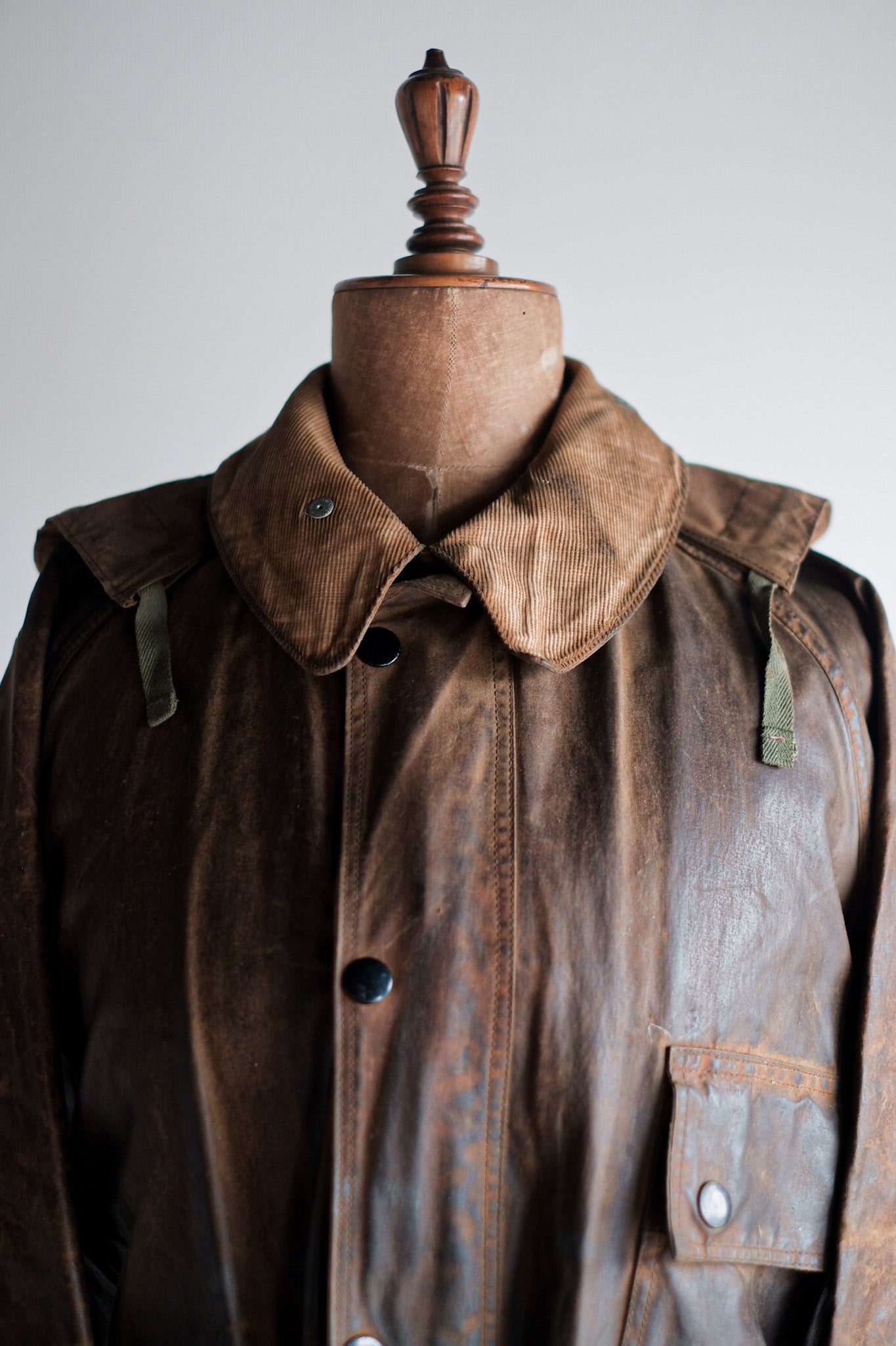 【~40's】Vintage Barbour "Solway Zipper" White Label