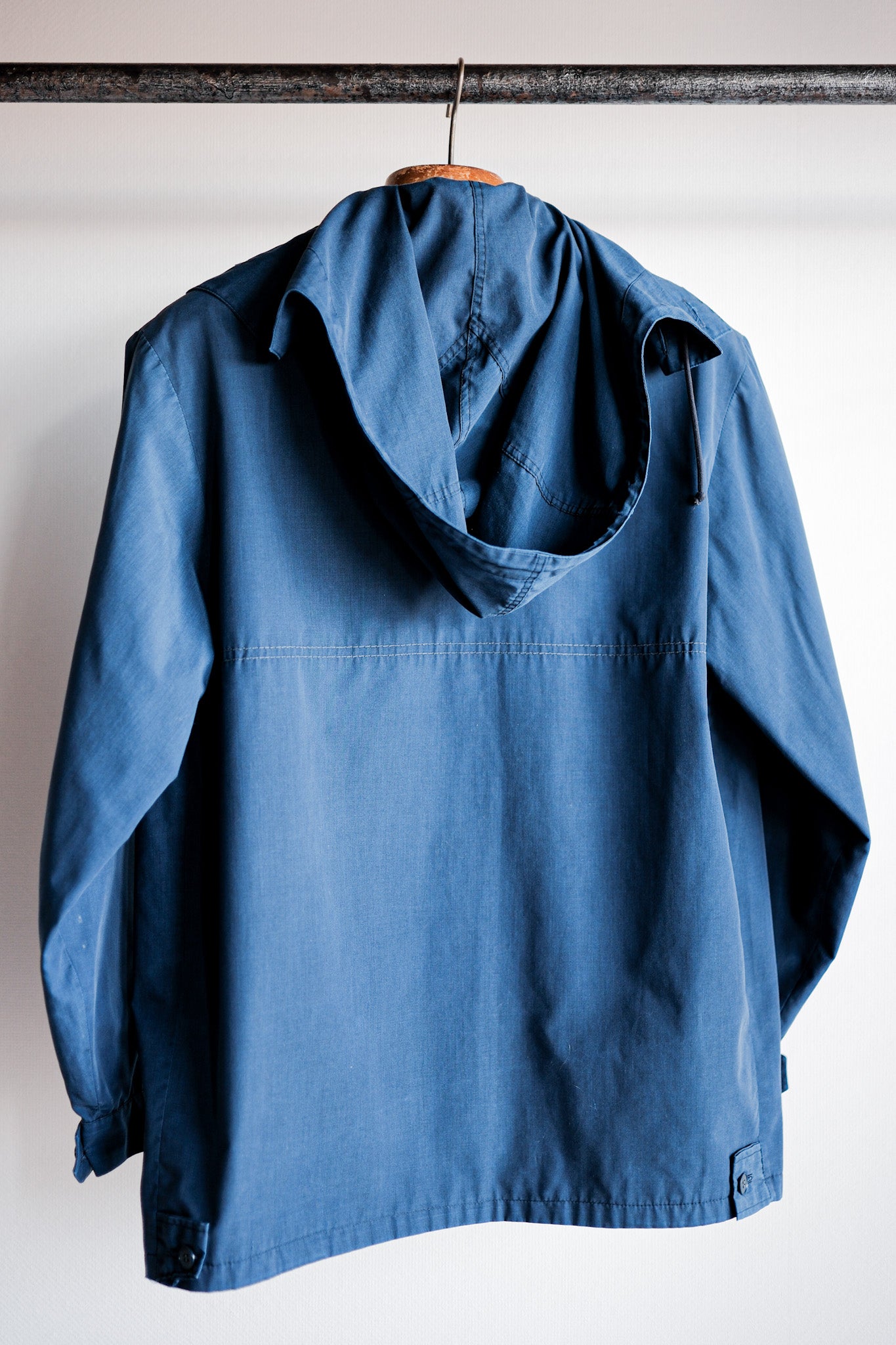 【~50's】German Vintage Blue Cotton × Polyester Hooded Jacket