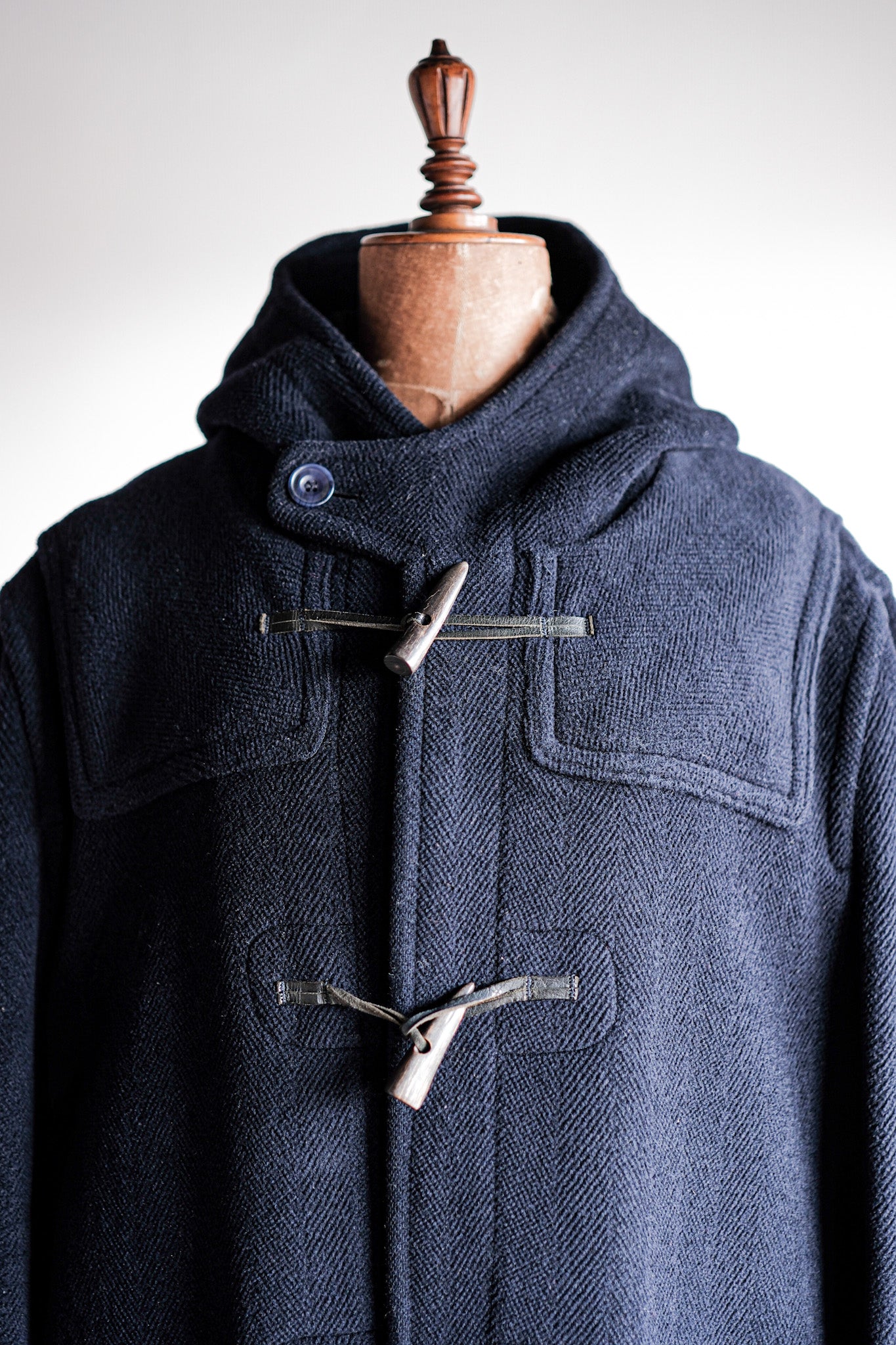 【~90's】Old INVERTERE Wool Duffle Coat "Moorbrook"