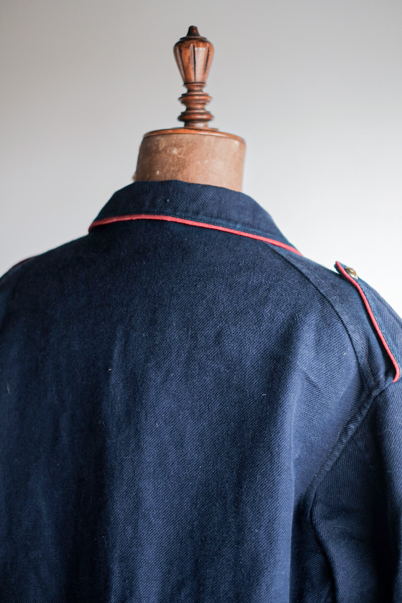 【~30's】French Vintage Indigo Cotton Twill Firefighter Jacket