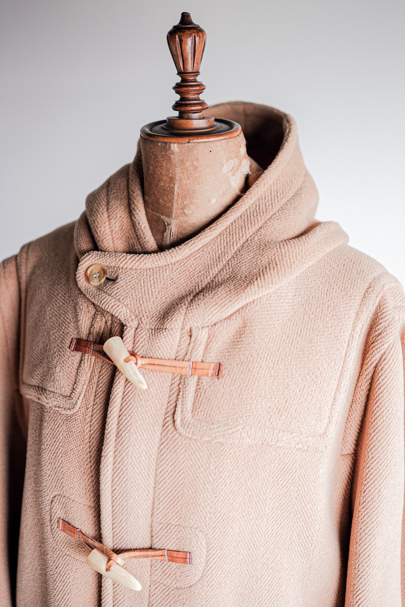 【~90's】Old INVERTERE Wool Duffle Coat "Moorbrook"