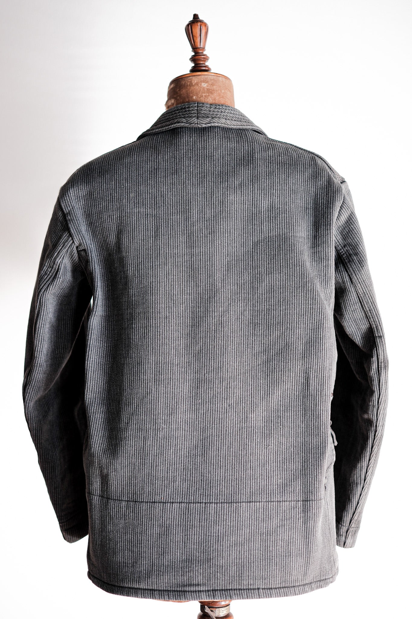 【~50's】French Vintage Gray Cotton Pique Hunting Jacket