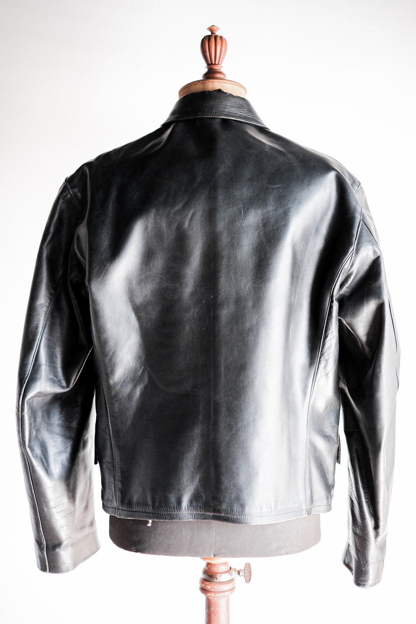 【~40's】French Vintage Horse Hide Leather Jacket
