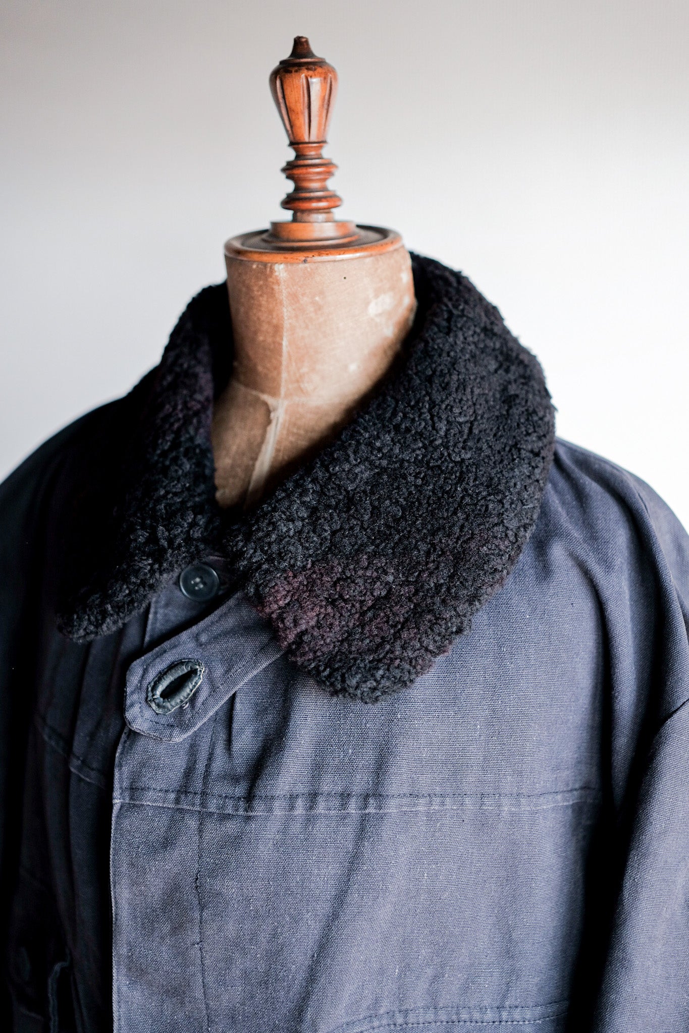 【~50’s】Swedish Army Motorcycle Jacket “Black Color”