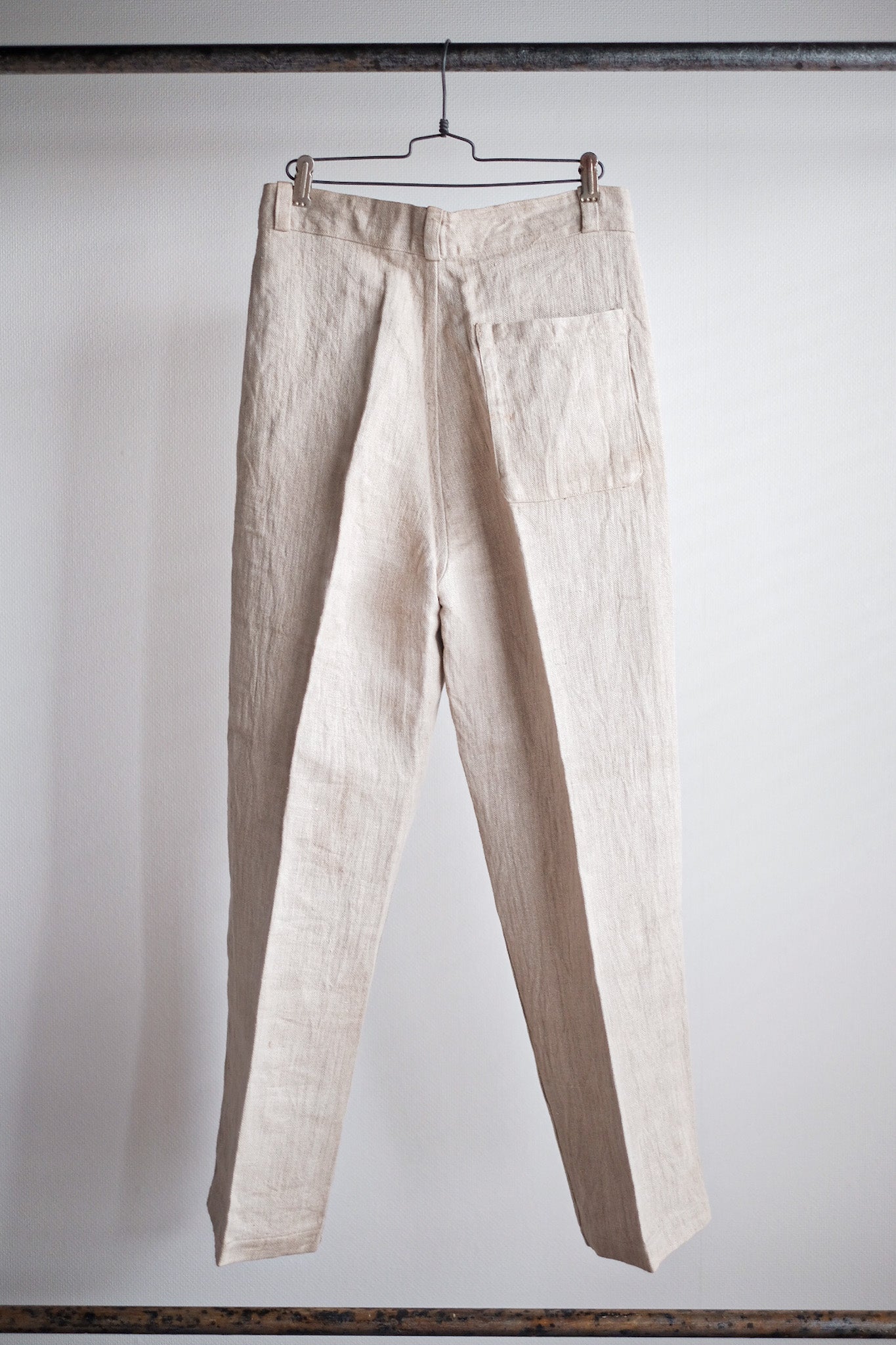 【~40’s】German Vintage HBT Linen Trousers