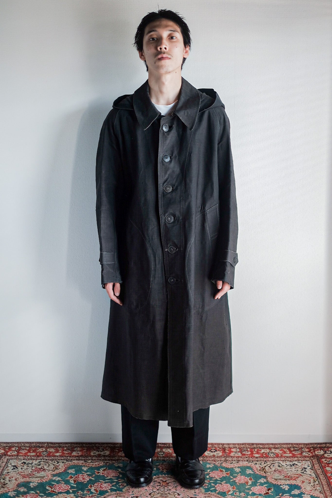 【Early 20th C】French Antique Rubber Raincoat
