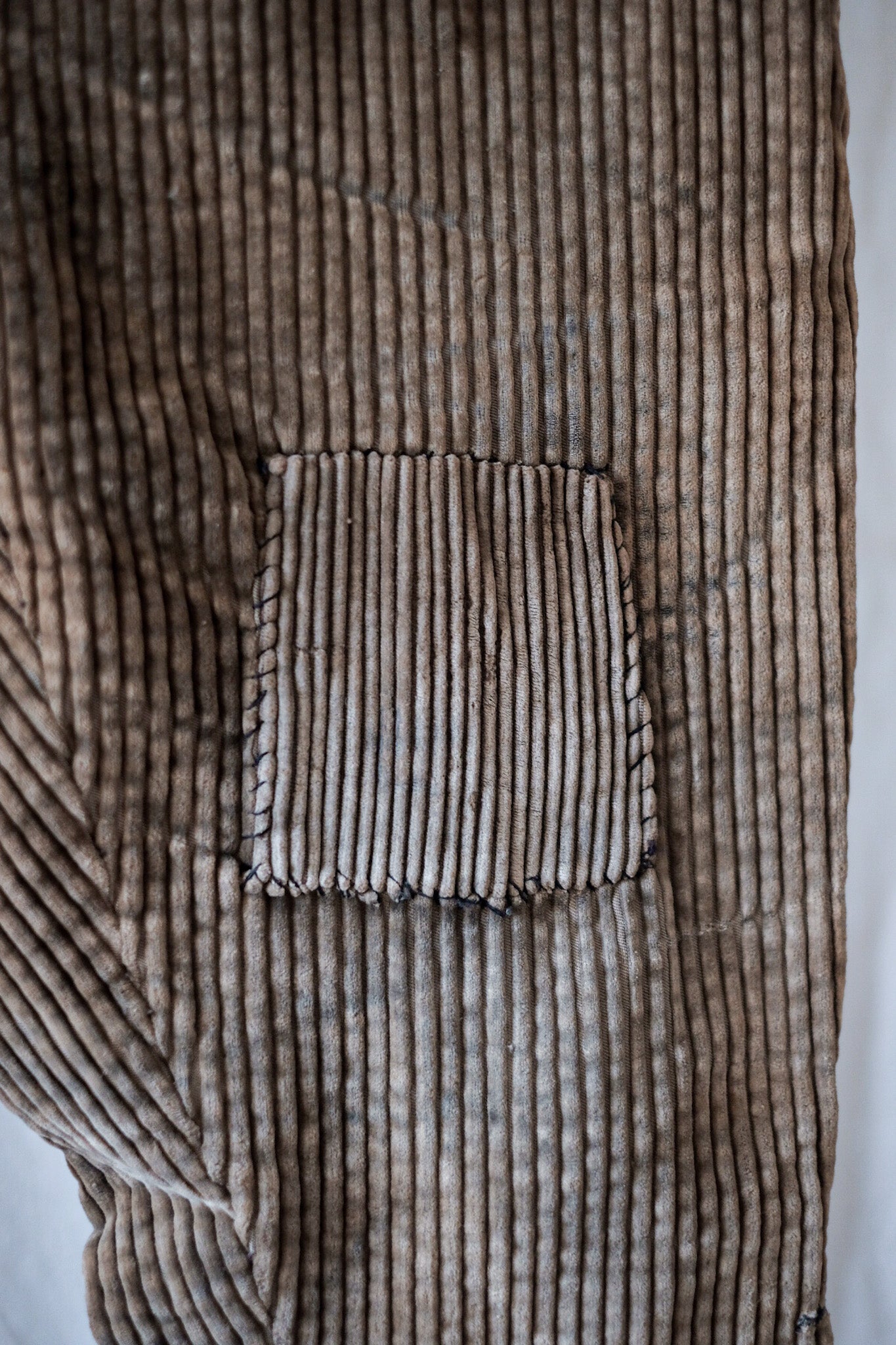 【~30's】French Vintage Brown Corduroy Work Pants "Adolphe Lafont"