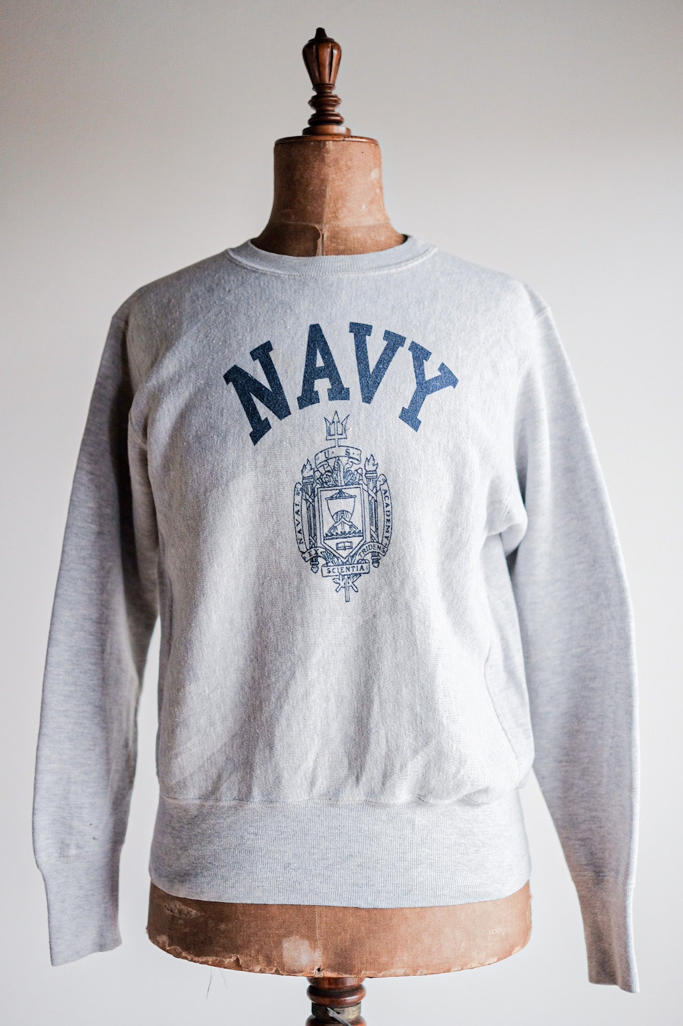 【~80's】Vintage Champion Reverse Weave Sweatshirt "USNA"