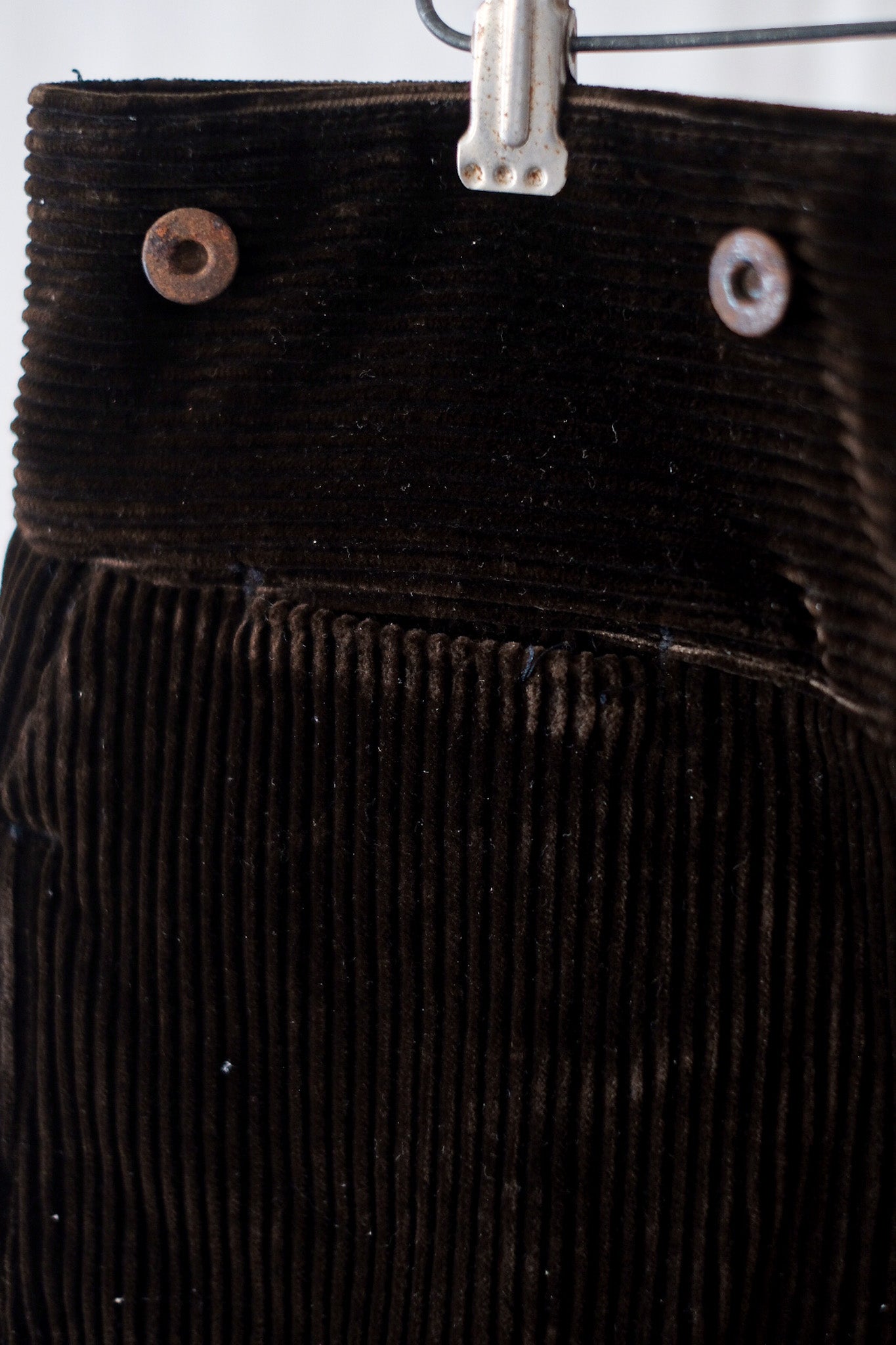 【~30's】French Vintage Brown Corduroy Work Pant